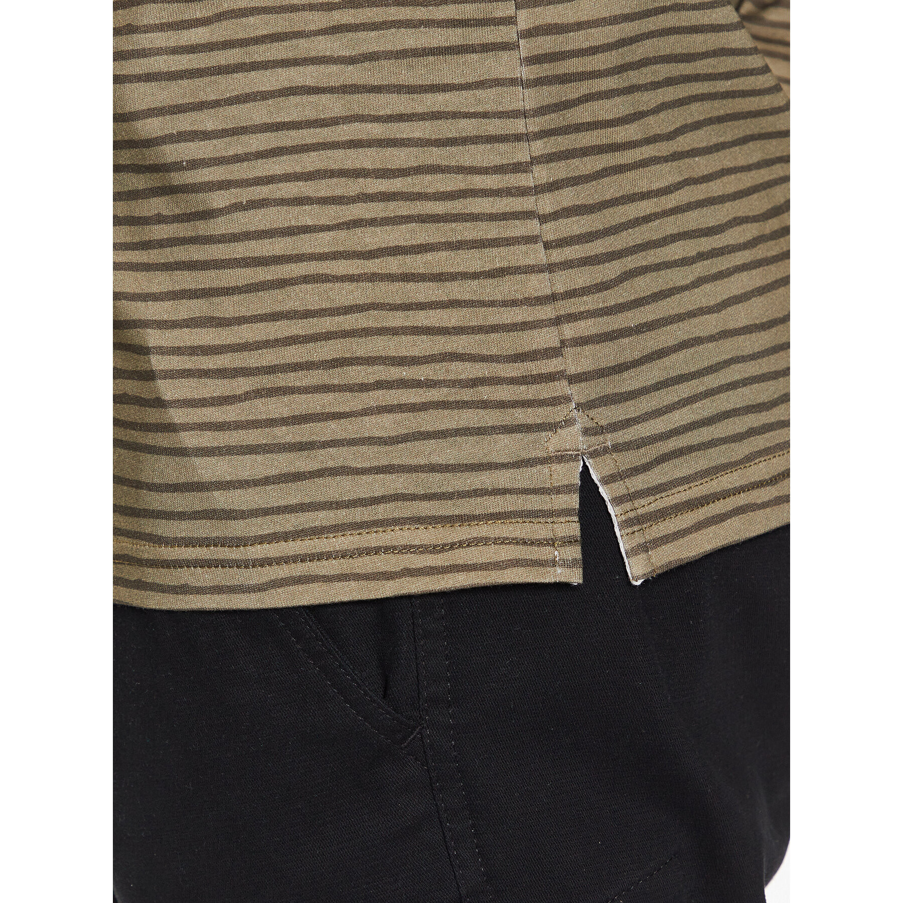 Lyle & Scott Тишърт BRETON STRIPE T SHIRT TS1807V Зелен Regular Fit - Pepit.bg