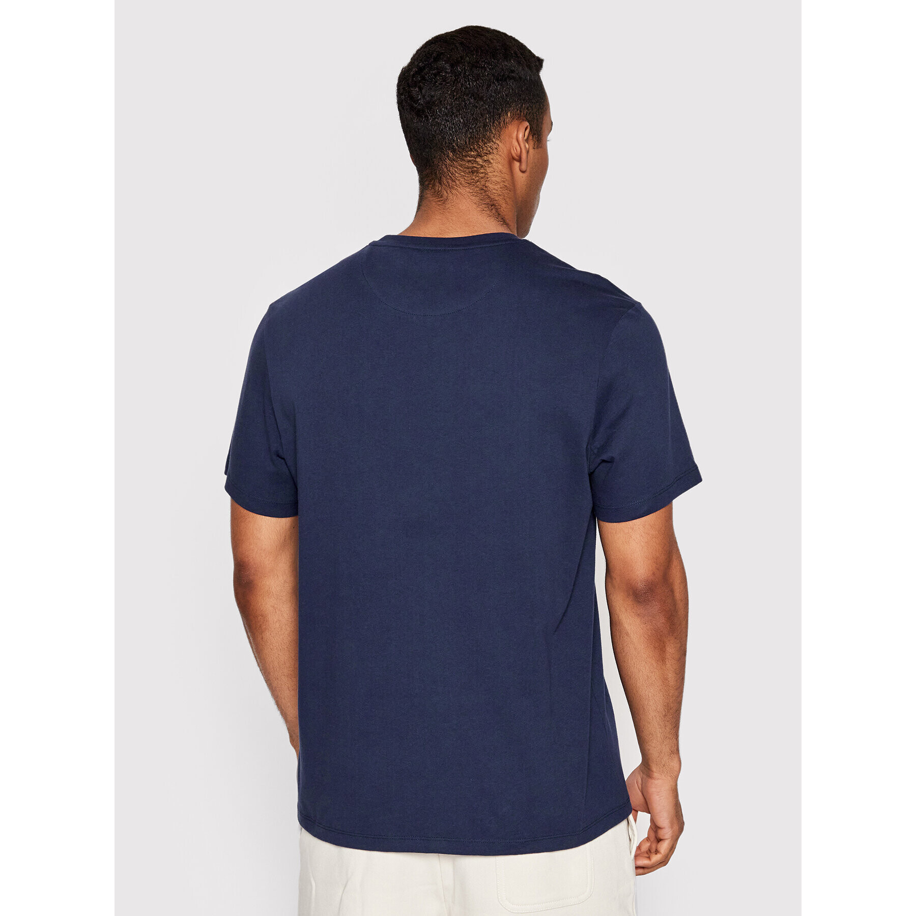 Lyle & Scott Тишърт Contrast Pocket TS831VOG Тъмносин Regular Fit - Pepit.bg