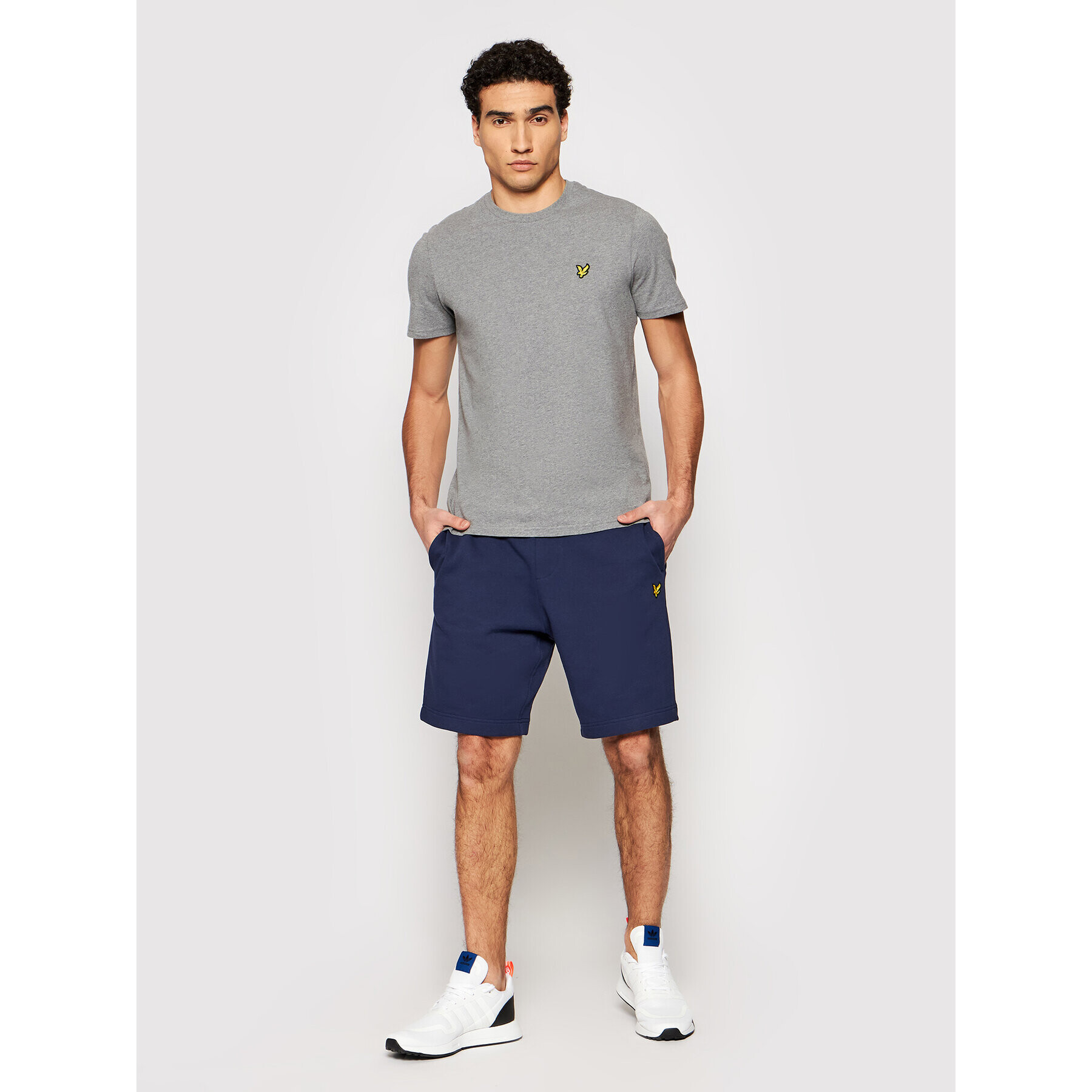 Lyle & Scott Тишърт Crew Neck TS400V Сив Regular Fit - Pepit.bg