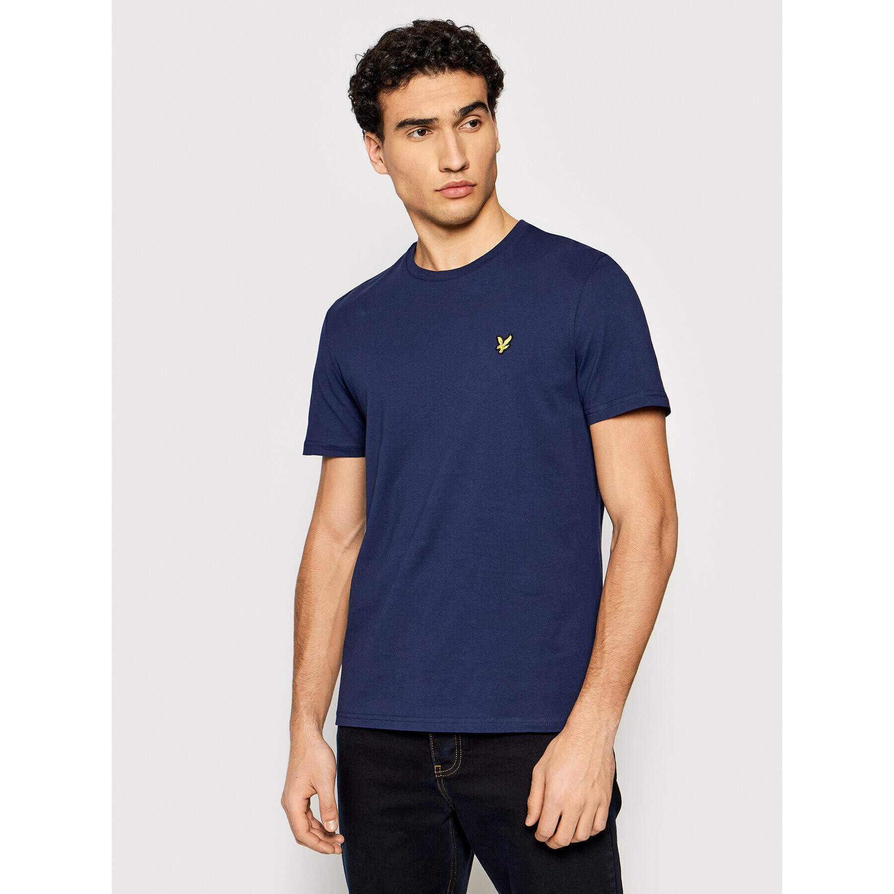 Lyle & Scott Тишърт Crew Neck TS400V Тъмносин Regular Fit - Pepit.bg