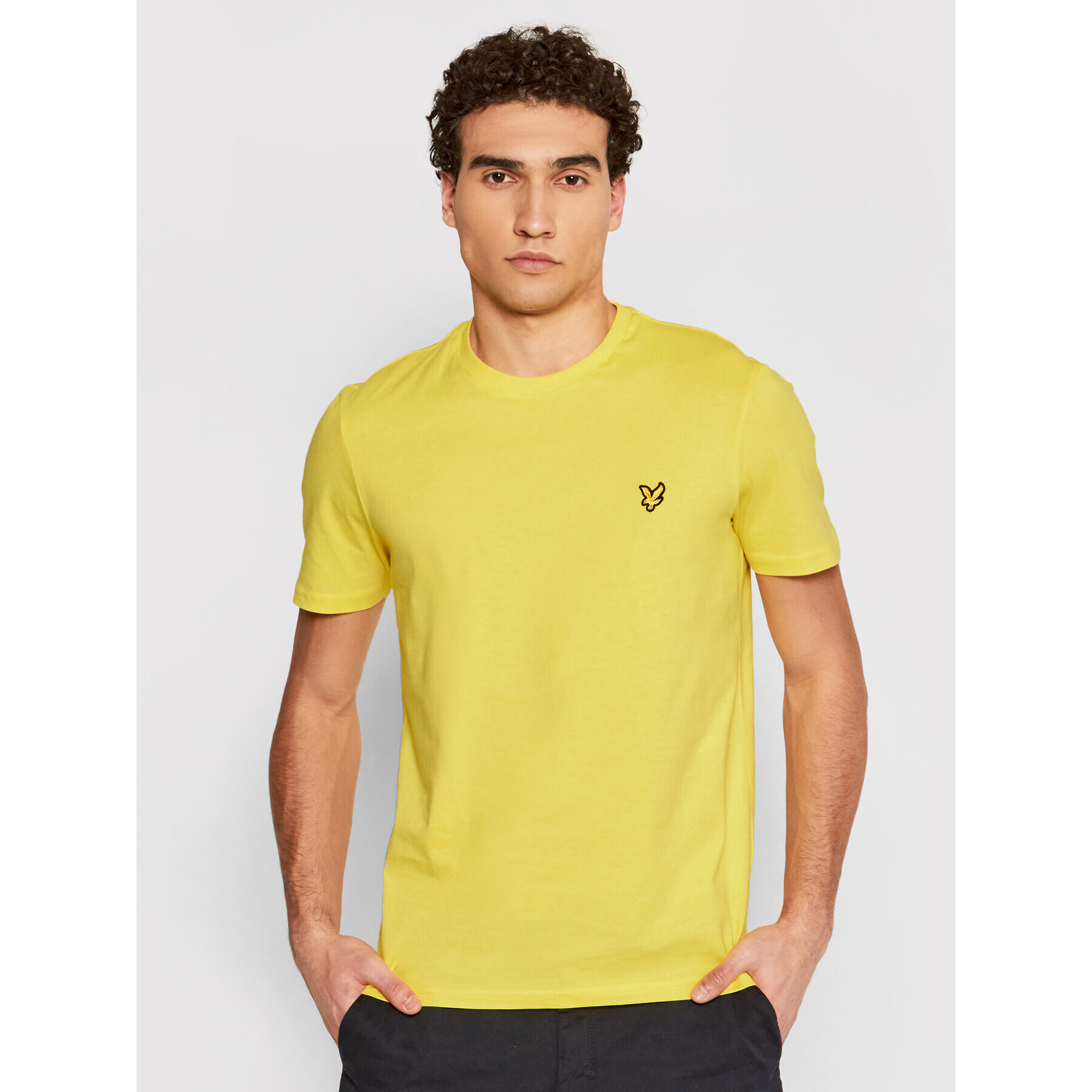Lyle & Scott Тишърт Crew Neck TS400V Жълт Regular Fit - Pepit.bg