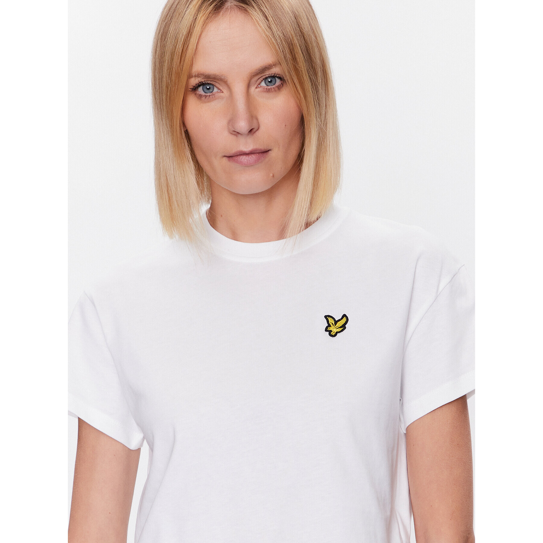 Lyle & Scott Тишърт Cropped TSW1607V Бял Regular Fit - Pepit.bg