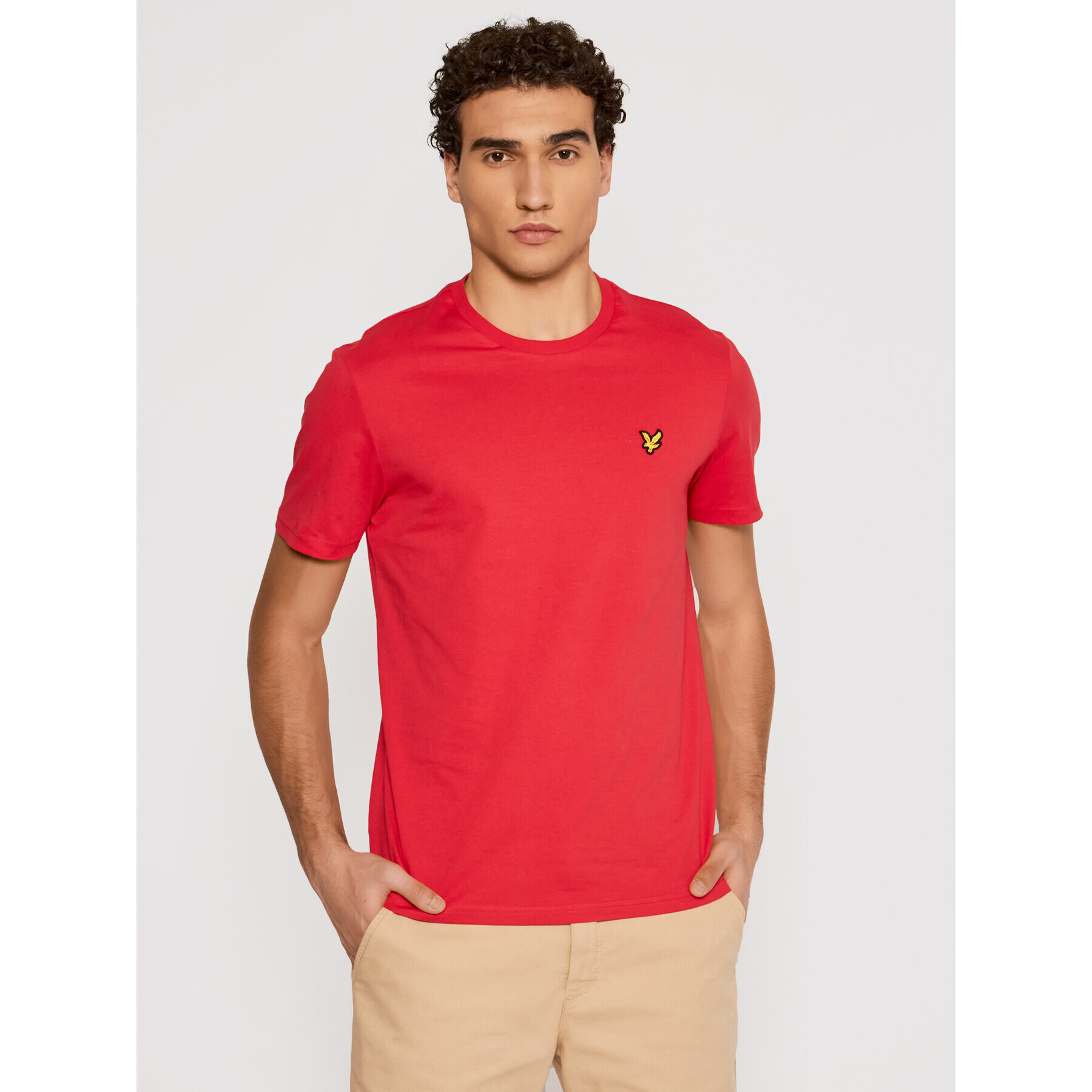 Lyle & Scott Тишърт Plain TS400V Червен Regular Fit - Pepit.bg