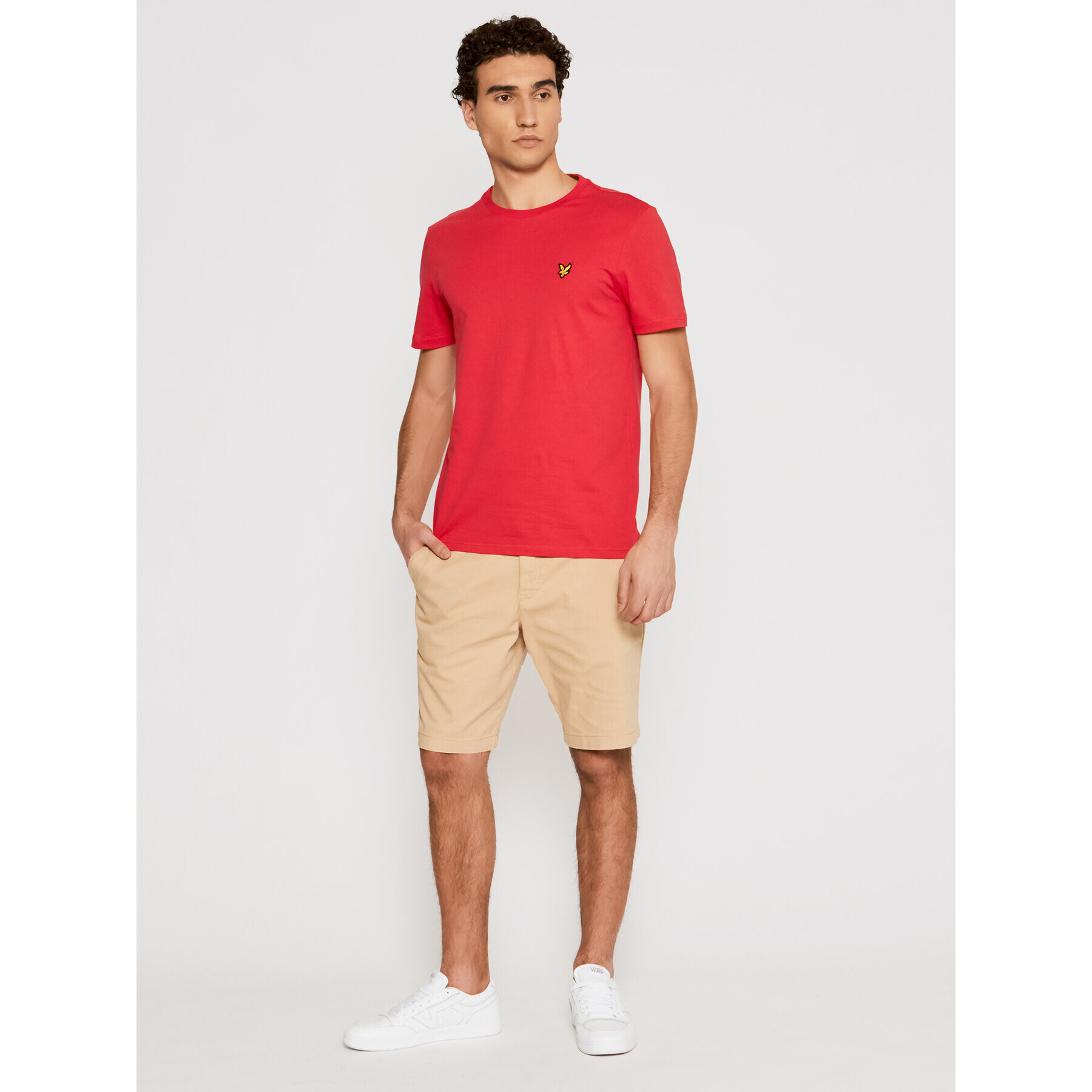 Lyle & Scott Тишърт Plain TS400V Червен Regular Fit - Pepit.bg