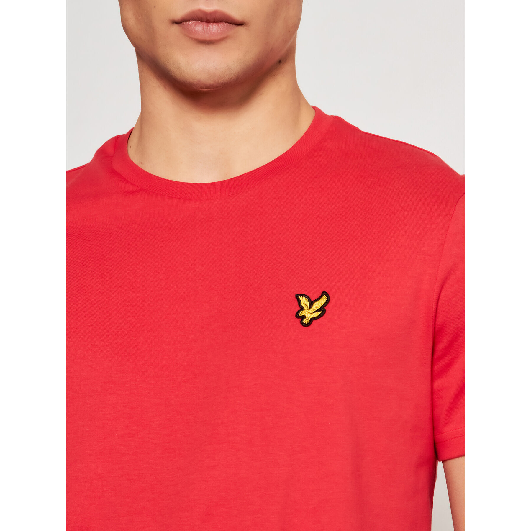 Lyle & Scott Тишърт Plain TS400V Червен Regular Fit - Pepit.bg