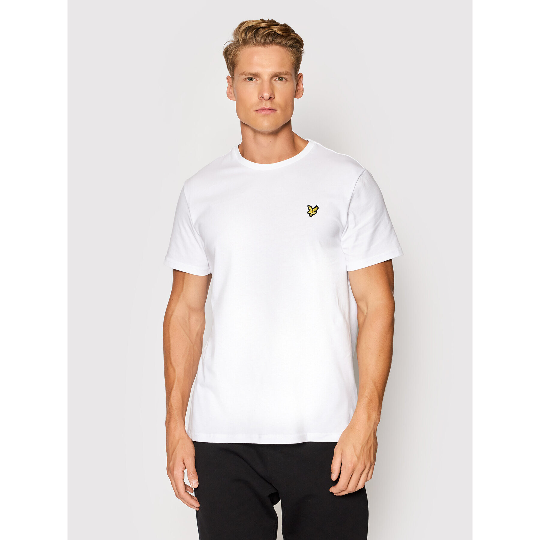 Lyle & Scott Тишърт Plain TS400VOG Бял Regular Fit - Pepit.bg