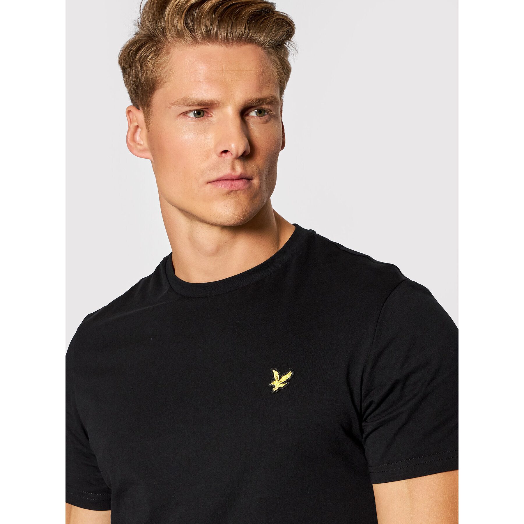 Lyle & Scott Тишърт Plain TS400VOG Черен Regular Fit - Pepit.bg