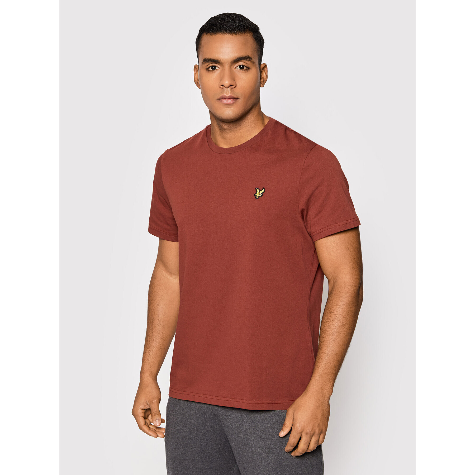 Lyle & Scott Тишърт Plain TS400VOG Кафяв Regular Fit - Pepit.bg