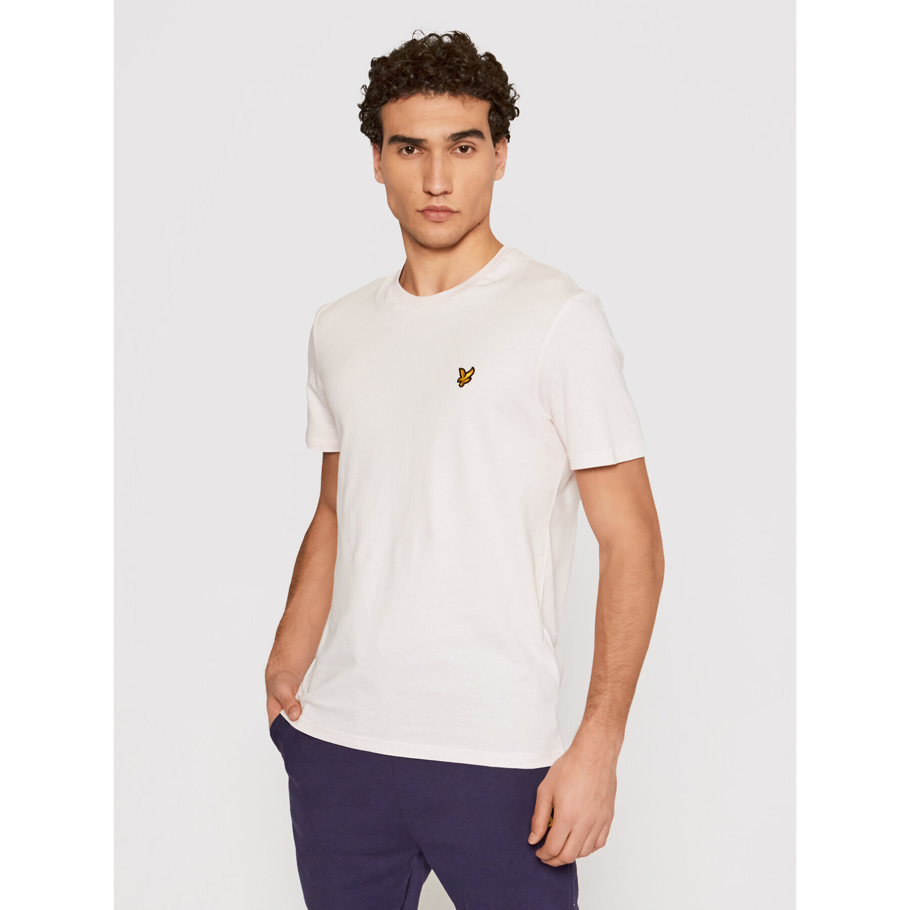 Lyle & Scott Тишърт Plain TS400VOG Розов Regular Fit - Pepit.bg