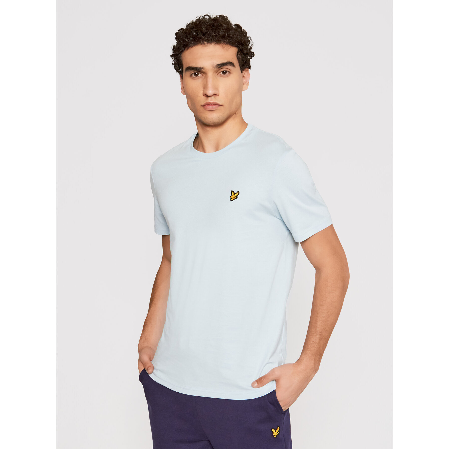 Lyle & Scott Тишърт Plain TS400VOG Син Regular Fit - Pepit.bg
