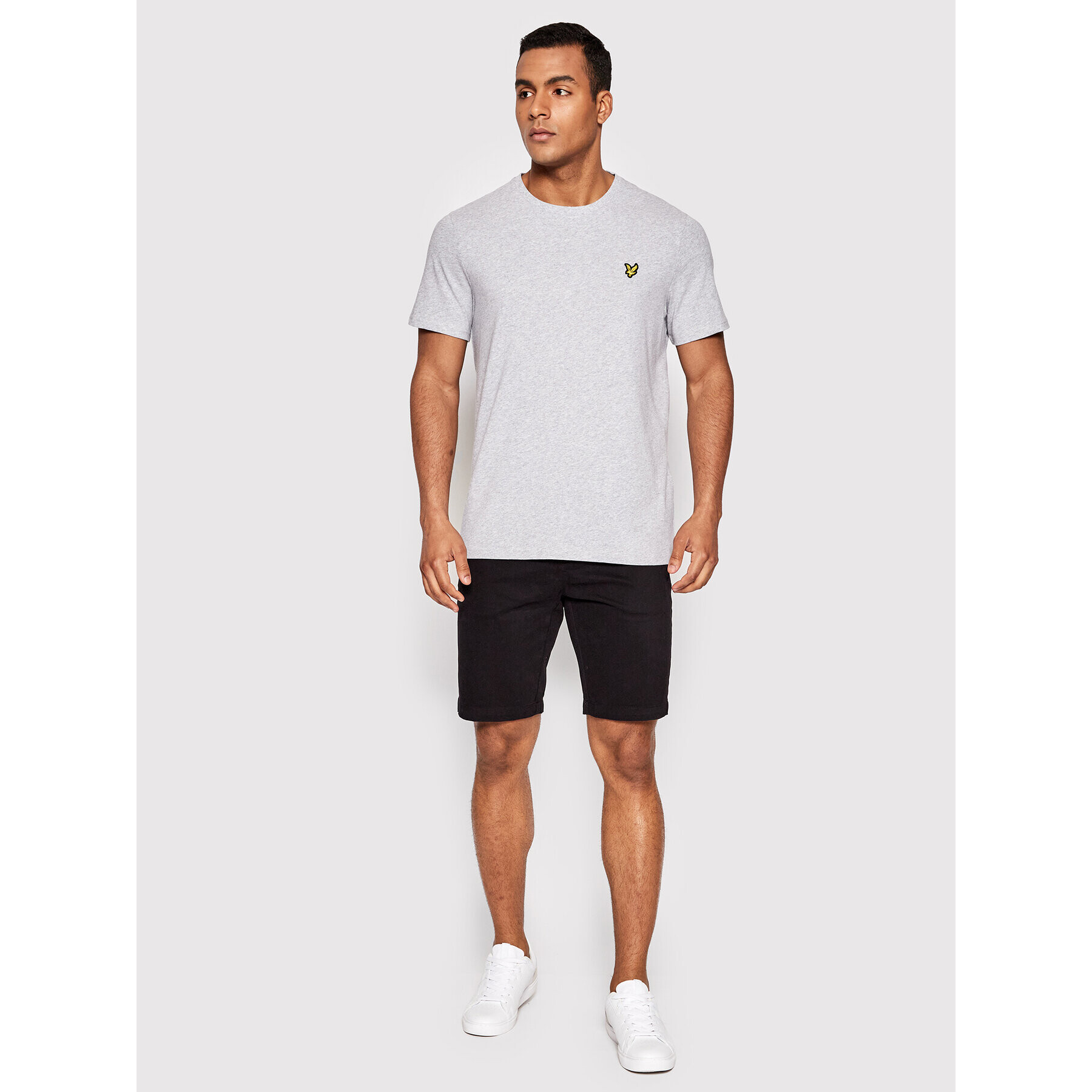 Lyle & Scott Тишърт Plain TS400VOG Сив Regular Fit - Pepit.bg
