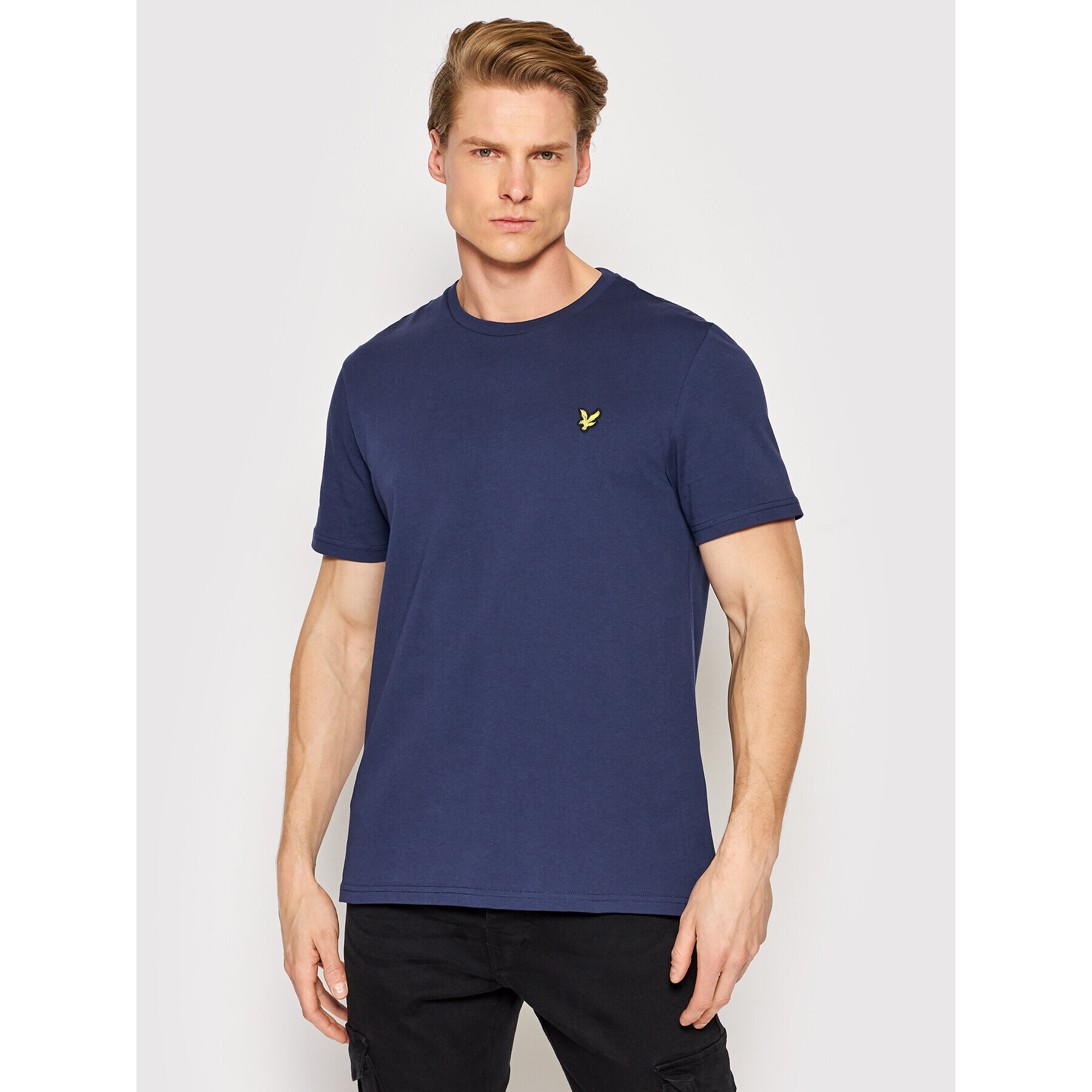 Lyle & Scott Тишърт Plain TS400VOG Тъмносин Regular Fit - Pepit.bg