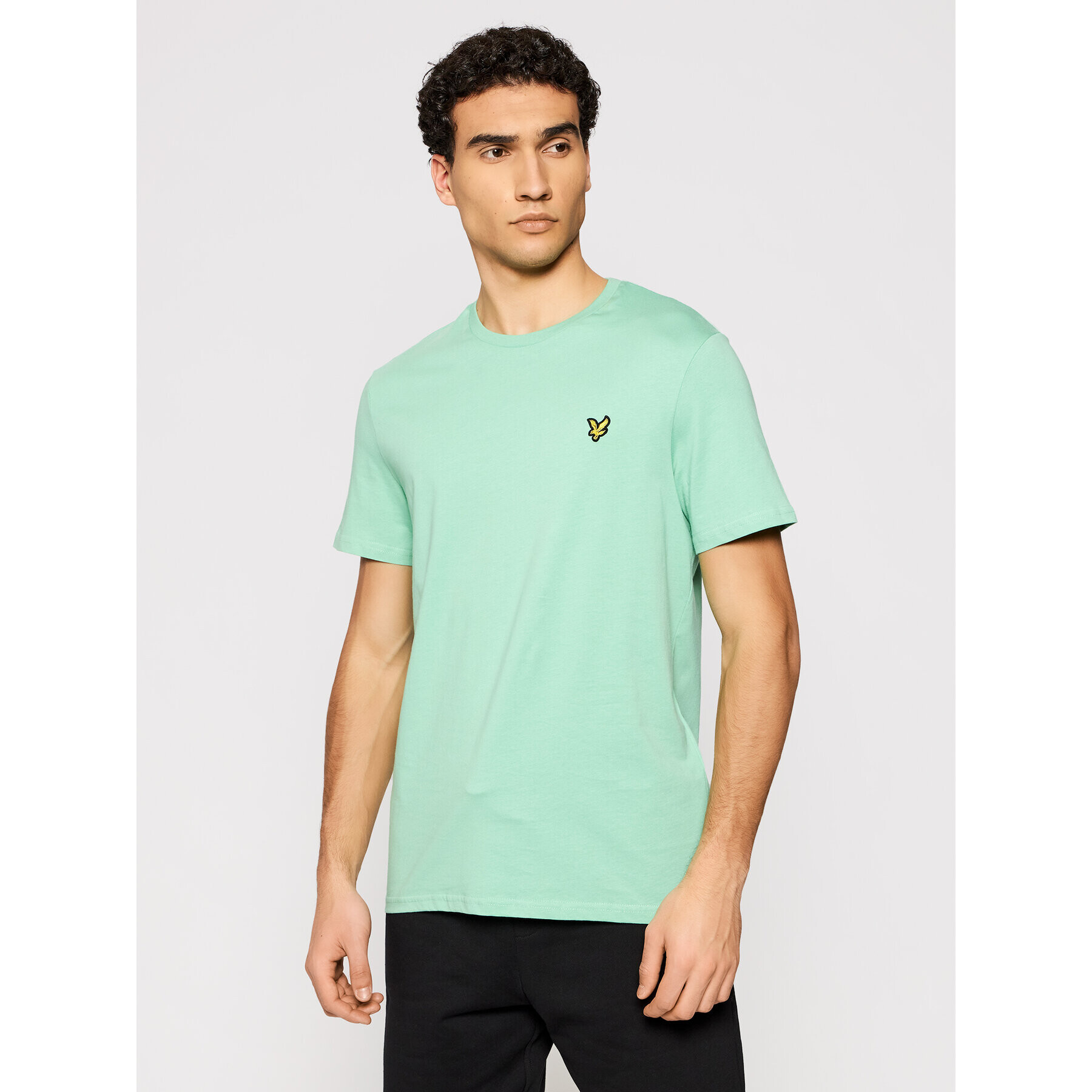 Lyle & Scott Тишърт Plain TS400VOG Зелен Regular Fit - Pepit.bg