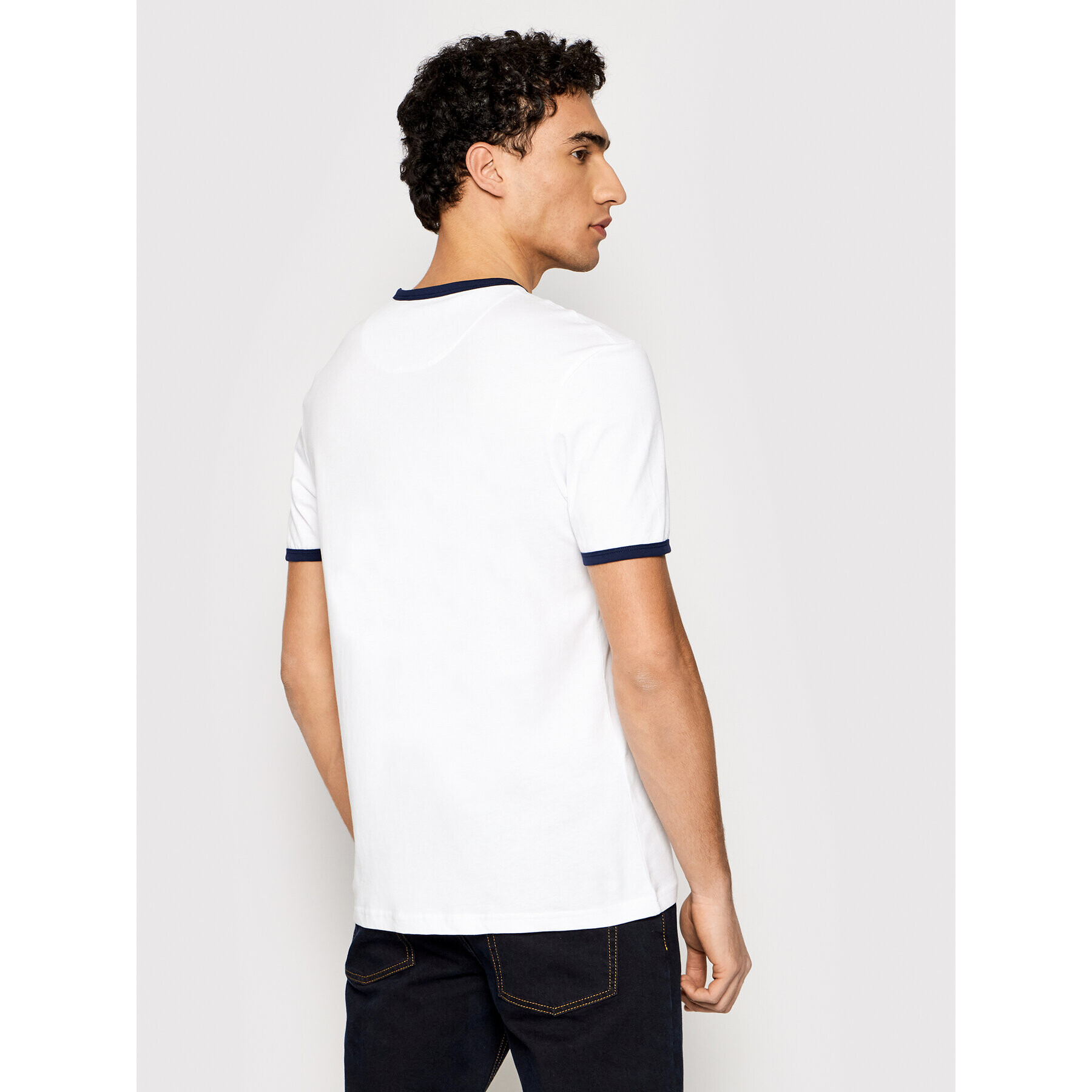 Lyle & Scott Тишърт Ringer TS705V Бял Regular Fit - Pepit.bg