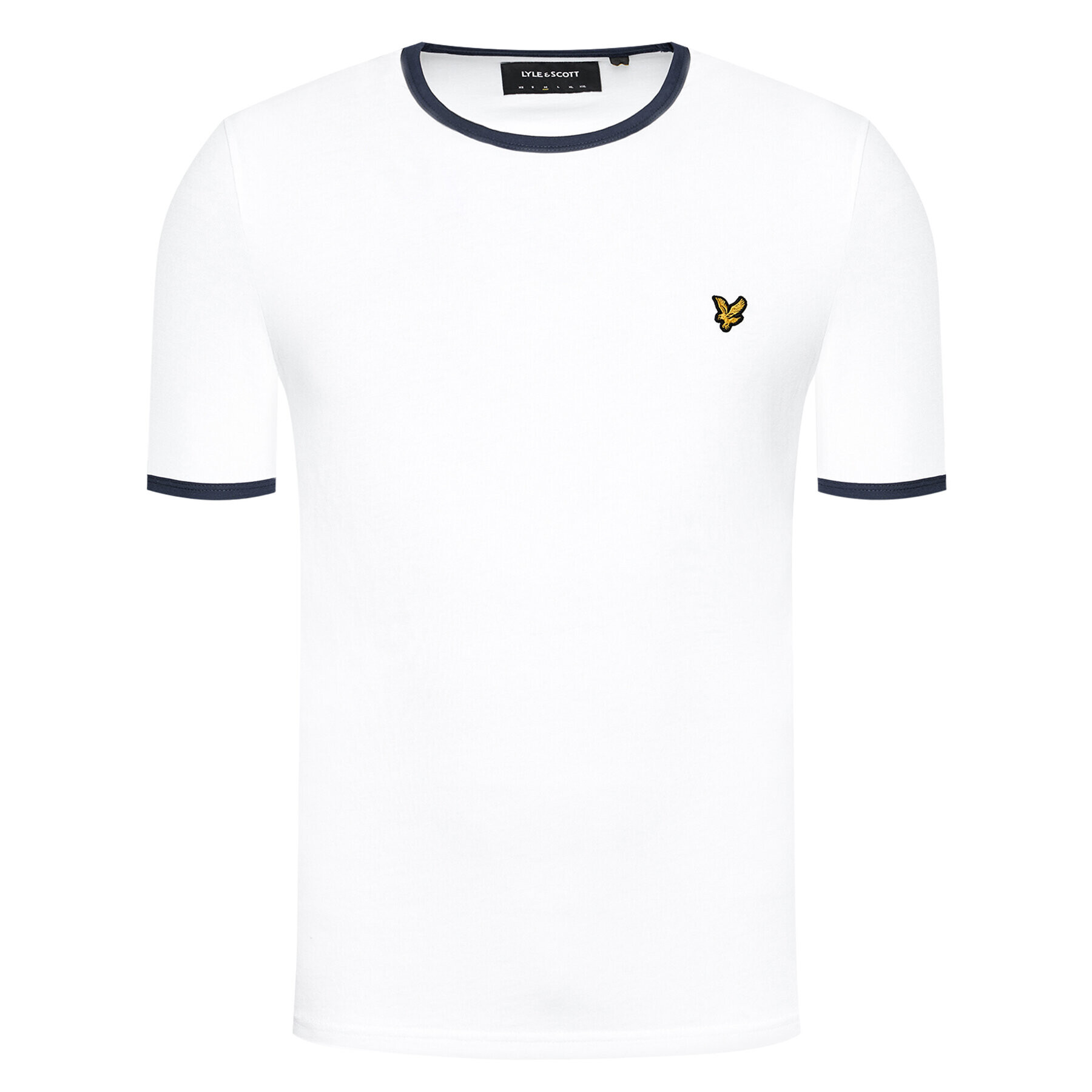 Lyle & Scott Тишърт Ringer TS705V Бял Regular Fit - Pepit.bg