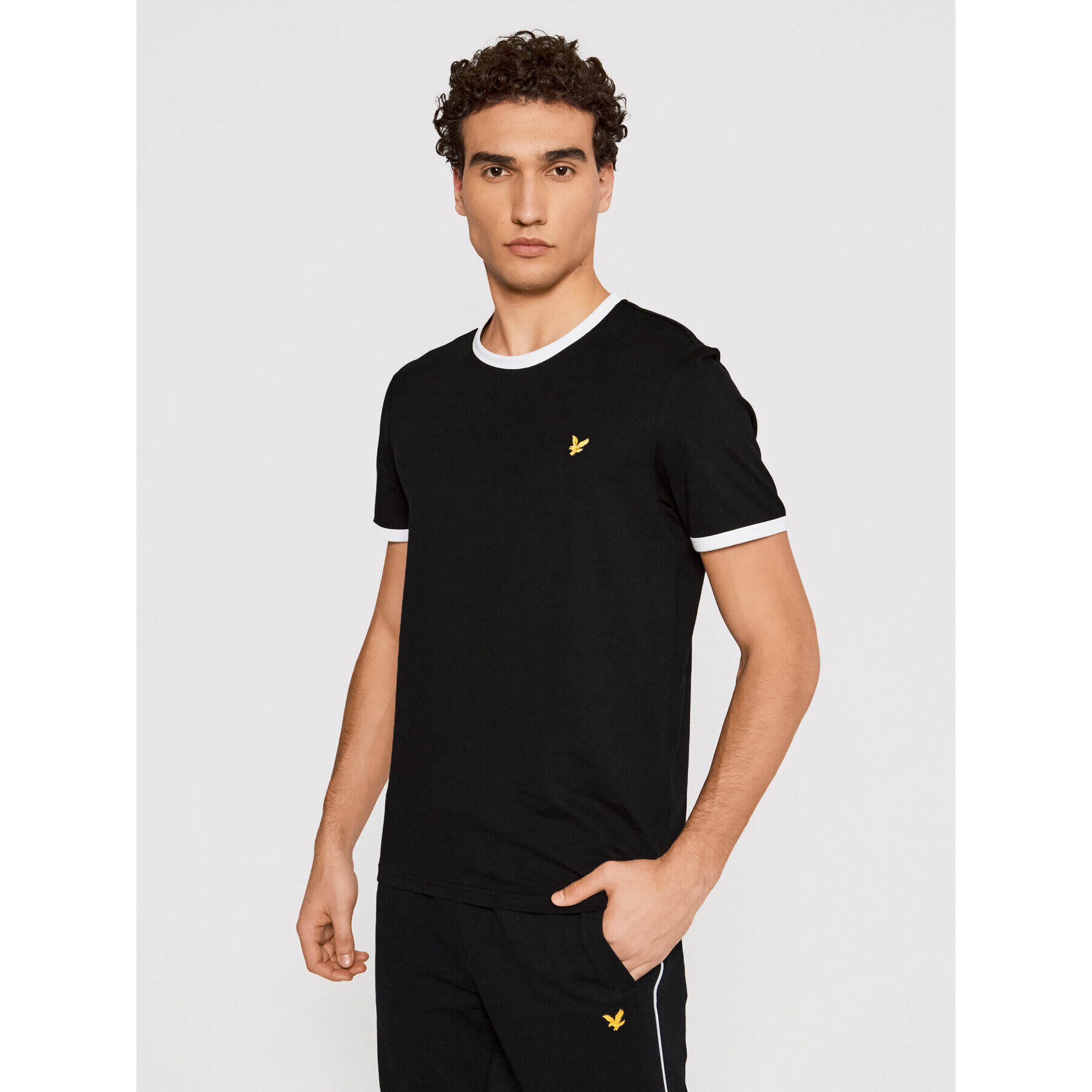 Lyle & Scott Тишърт Ringer TS705V Черен Regular Fit - Pepit.bg