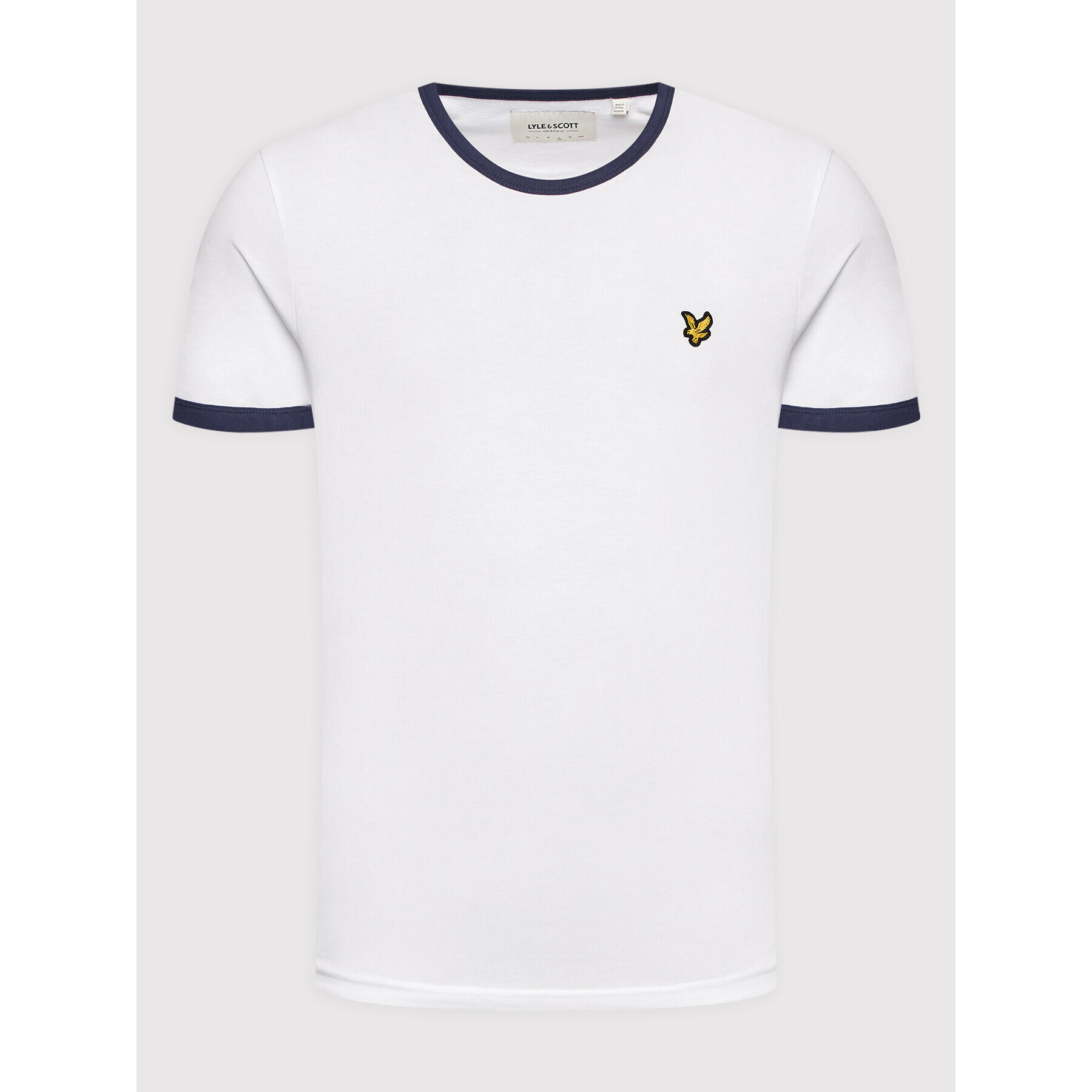 Lyle & Scott Тишърт Ringer TS705VOG Бял Regular Fit - Pepit.bg