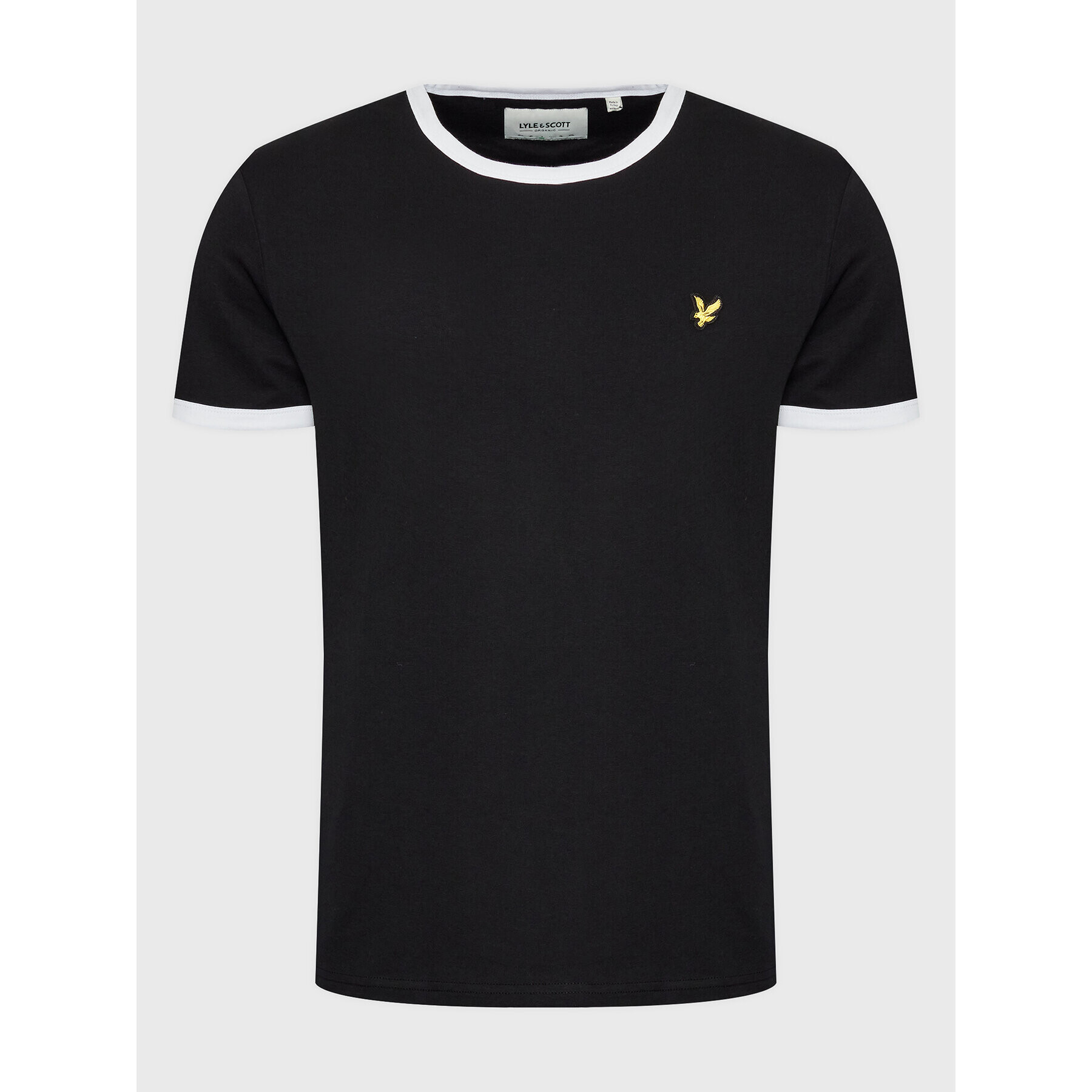 Lyle & Scott Тишърт Ringer TS705VOG Черен Regular Fit - Pepit.bg