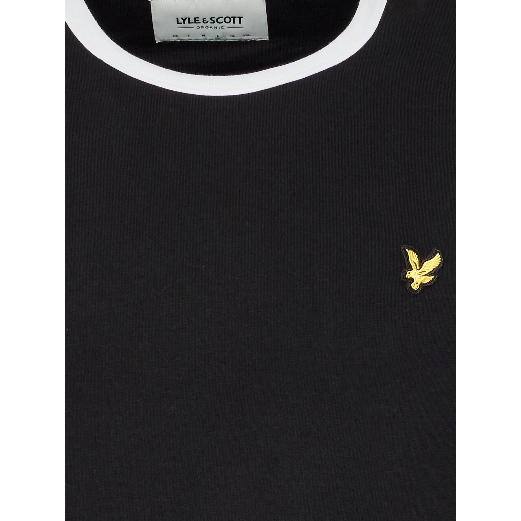 Lyle & Scott Тишърт Ringer TS705VOG Черен Regular Fit - Pepit.bg
