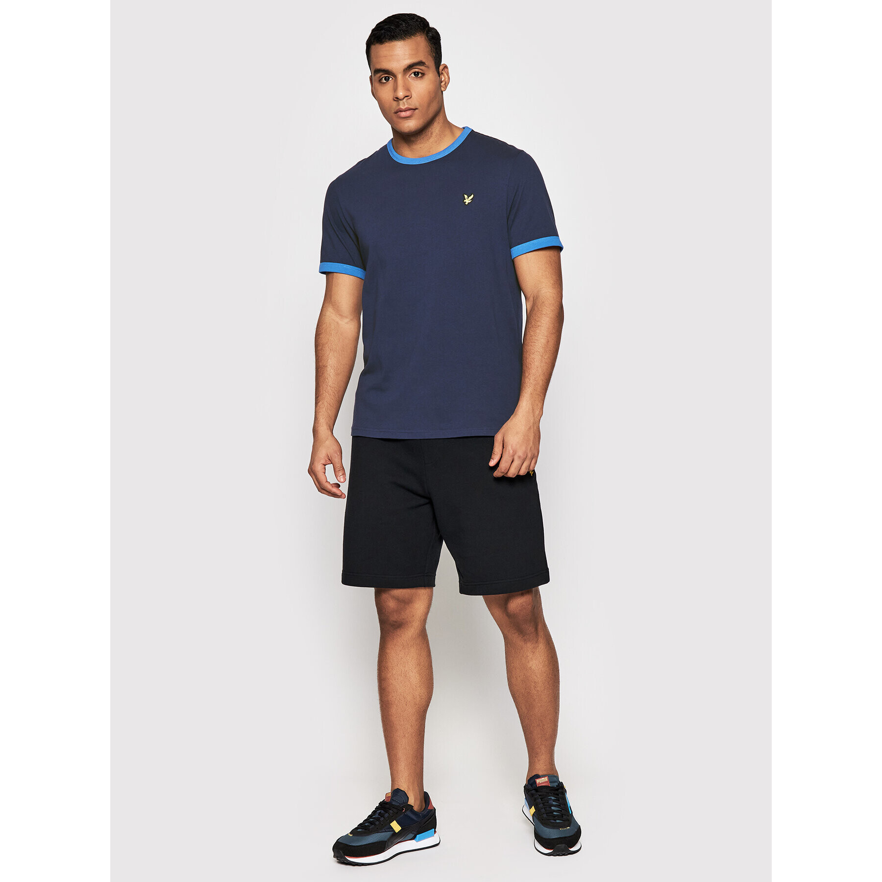 Lyle & Scott Тишърт TS705VOG Тъмносин Regular Fit - Pepit.bg