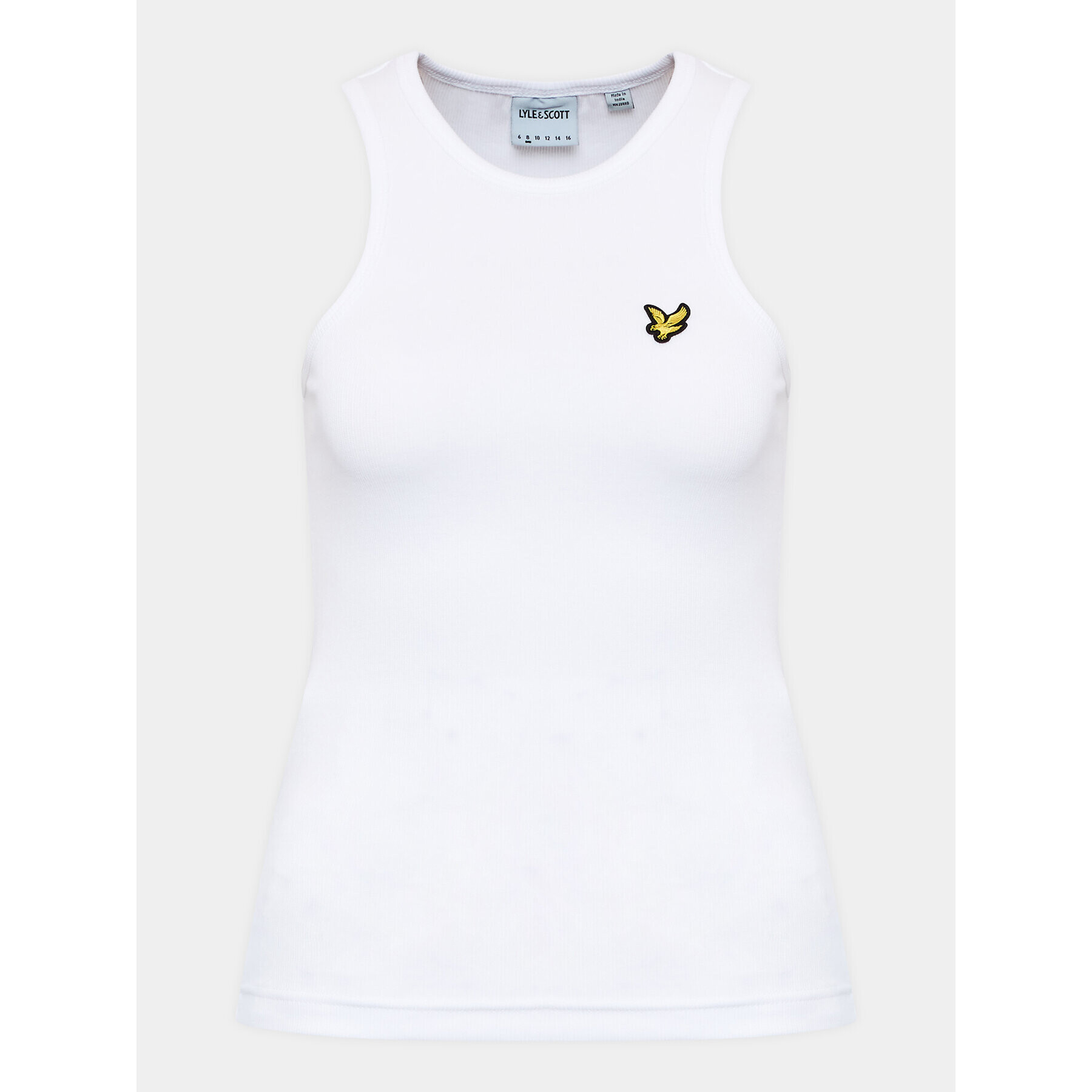 Lyle & Scott топ Ribbed Vest TSW1604V Бял Slim Fit - Pepit.bg