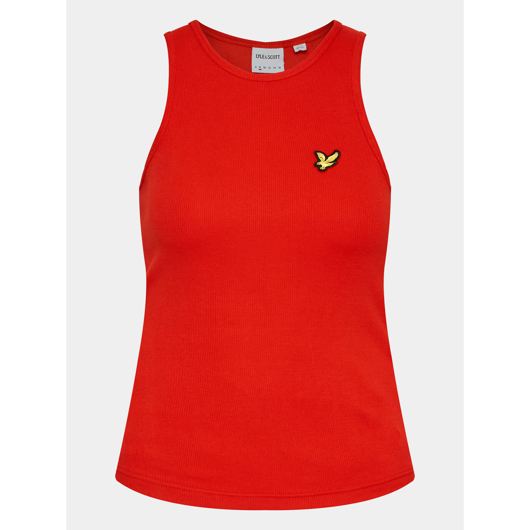 Lyle & Scott топ Ribbed Vest TSW1604V Червен Slim Fit - Pepit.bg