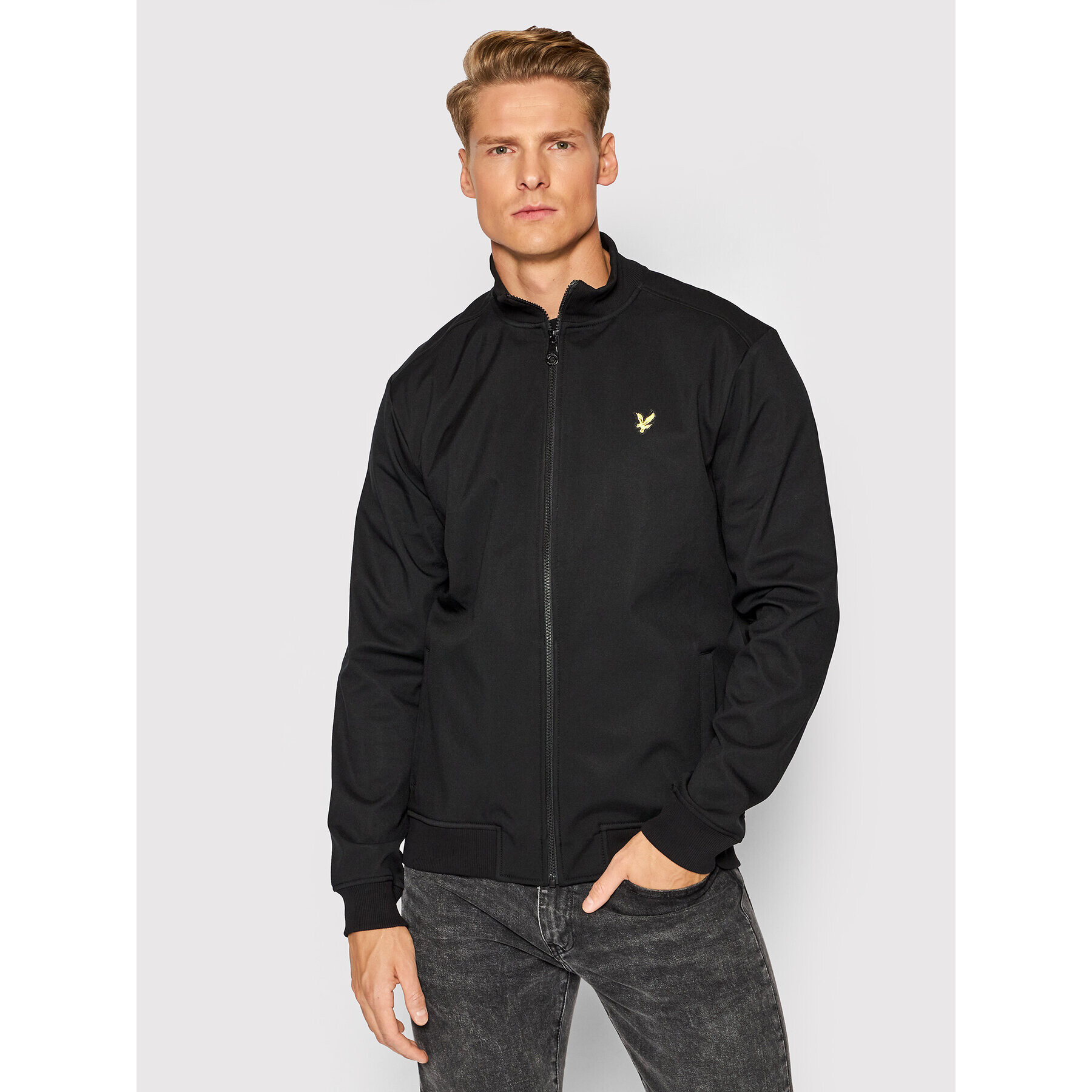 Lyle & Scott Яке бомбър Zip Trough Funnel Neck ML604VTR Черен Regular Fit - Pepit.bg