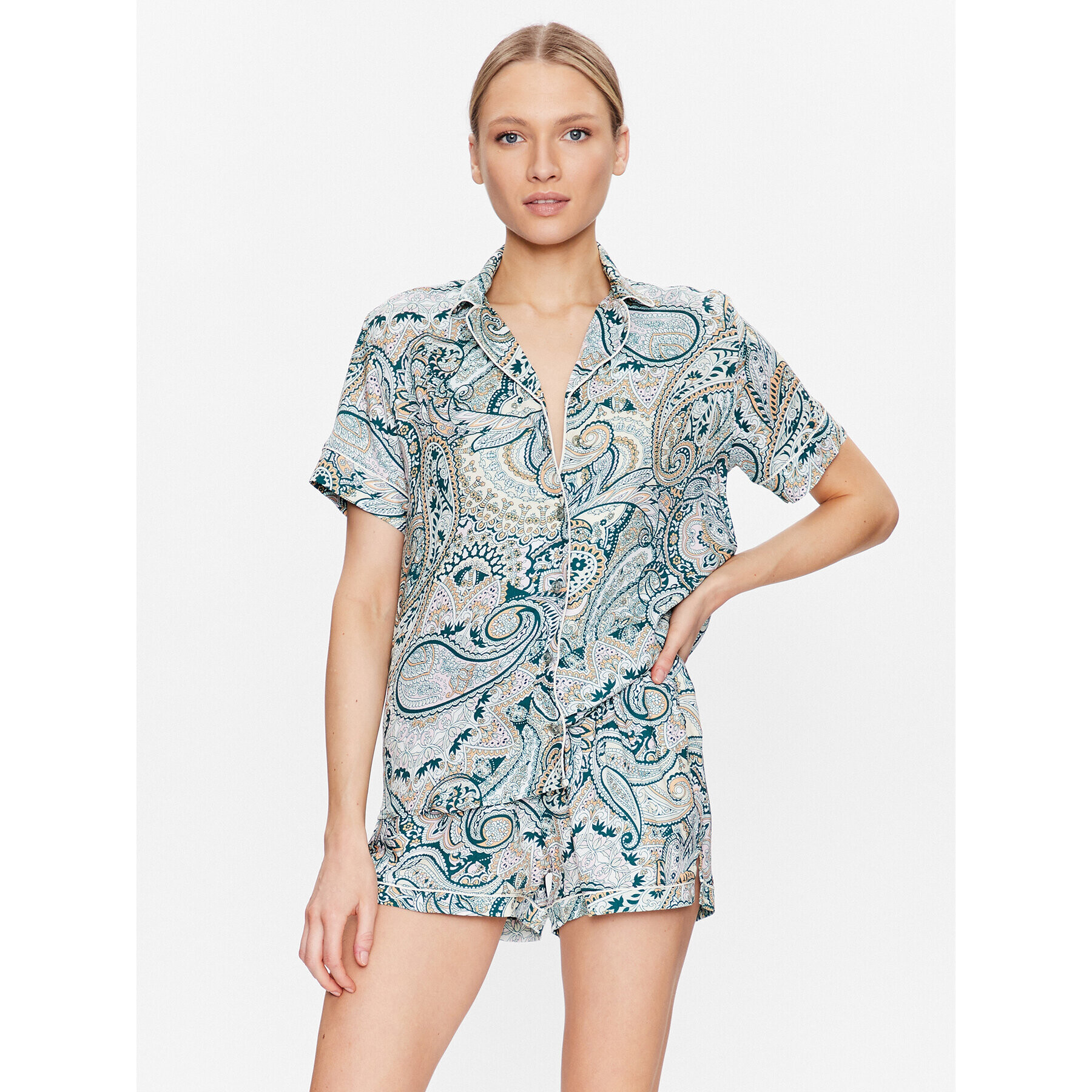 Maaji Пижама 1015ZSS028 Зелен Regular Fit - Pepit.bg