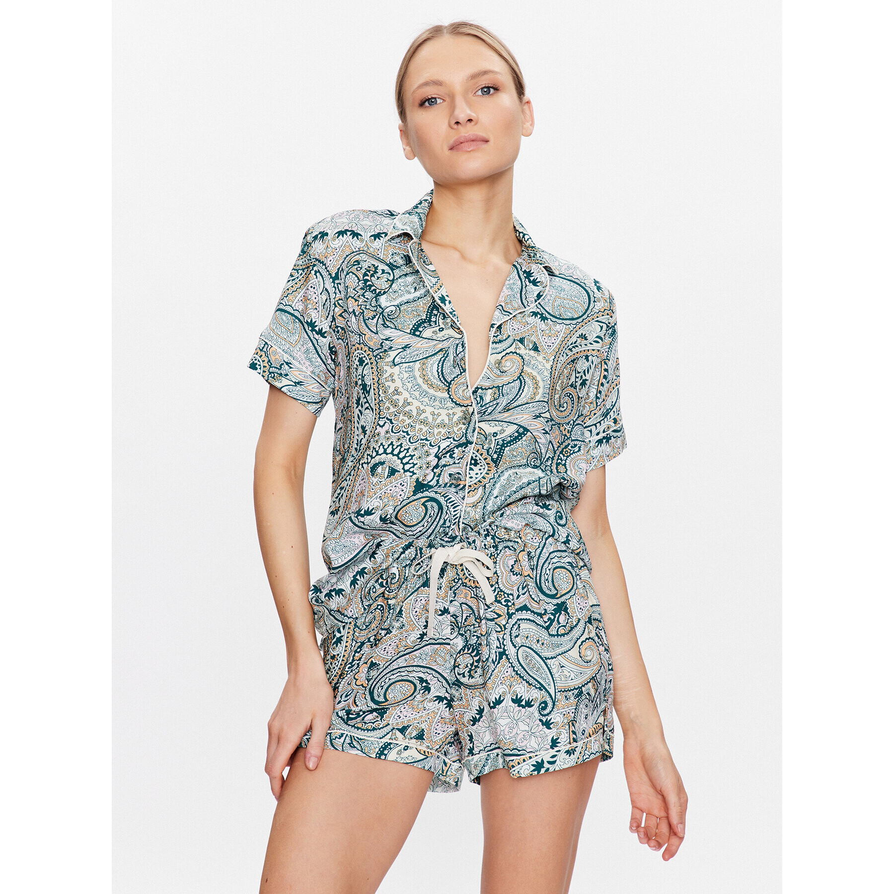Maaji Пижама 1015ZSS028 Зелен Regular Fit - Pepit.bg
