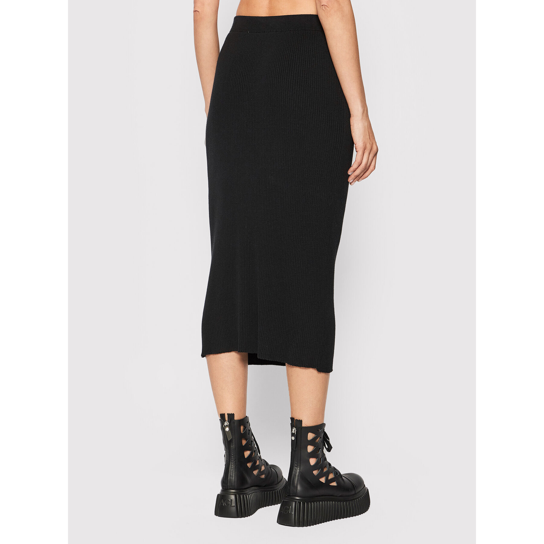 Makia Миди пола Lisa W71014 Черен Regular Fit - Pepit.bg