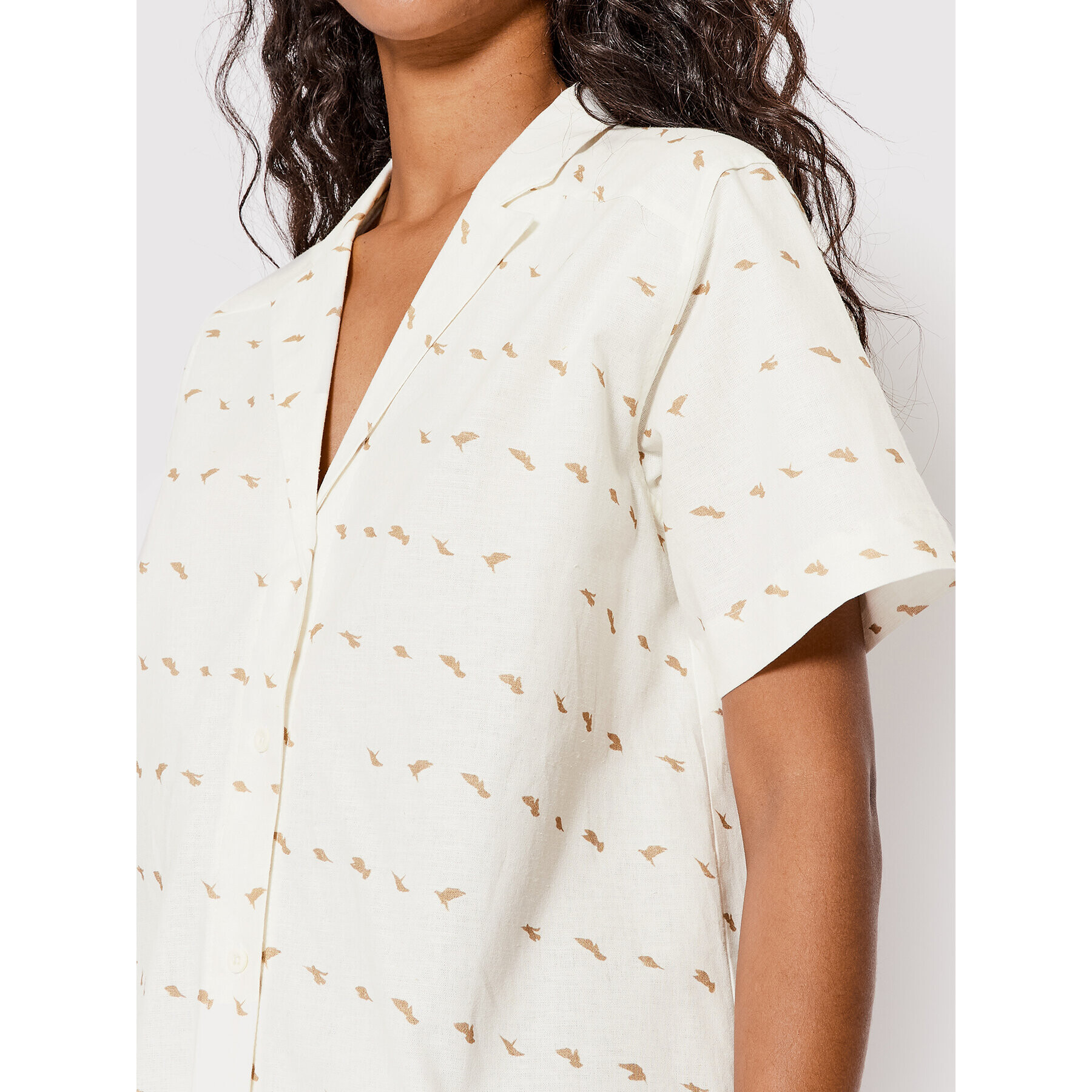 Makia Риза Sointu W61009 Бял Relaxed Fit - Pepit.bg