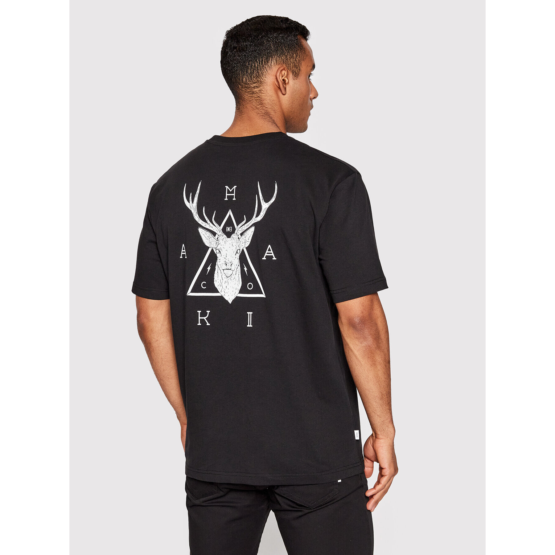 Makia Тишърт Deer M21342 Черен Relaxed Fit - Pepit.bg