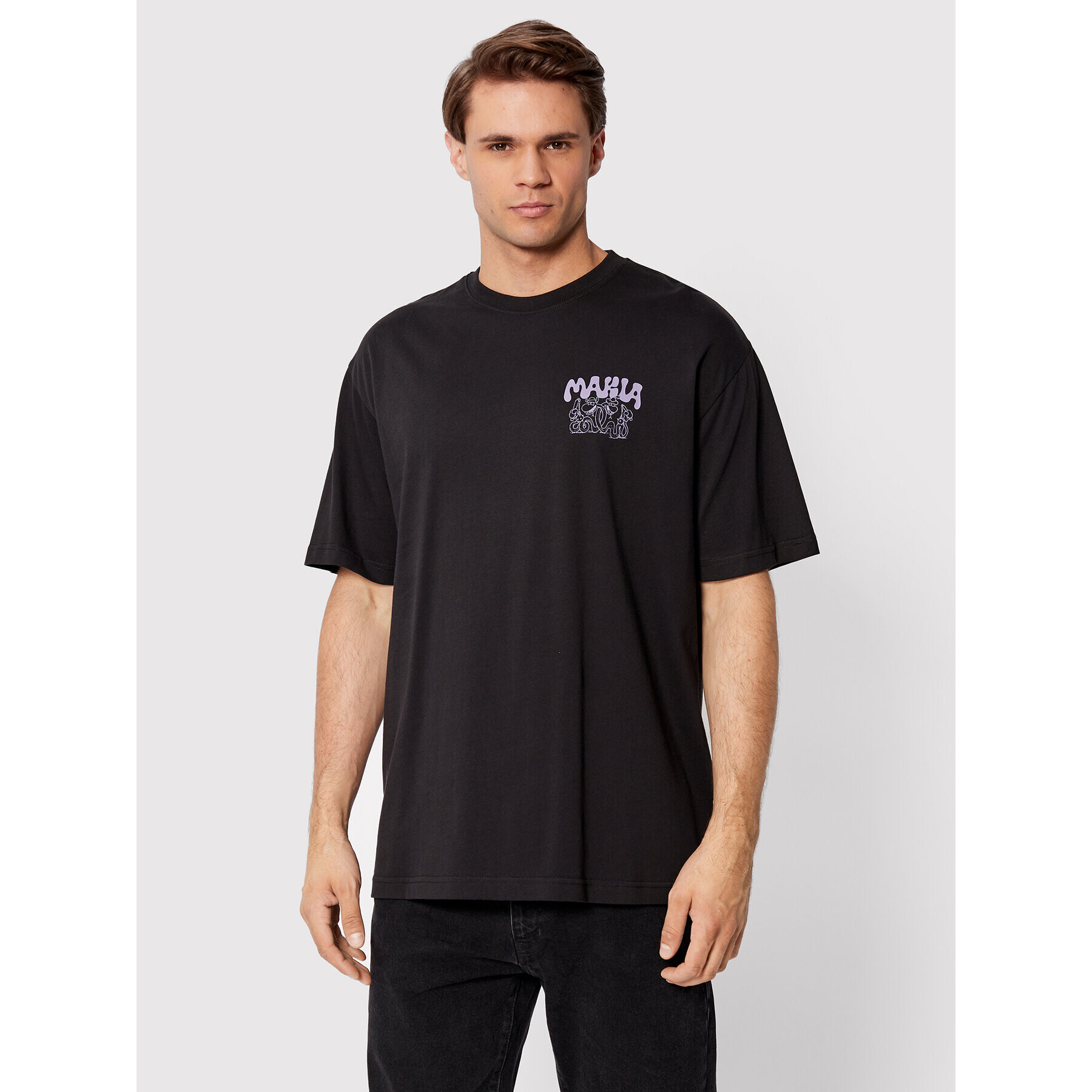 Makia Тишърт MAURI KUNNAS Snakes U21013 Черен Relaxed Fit - Pepit.bg