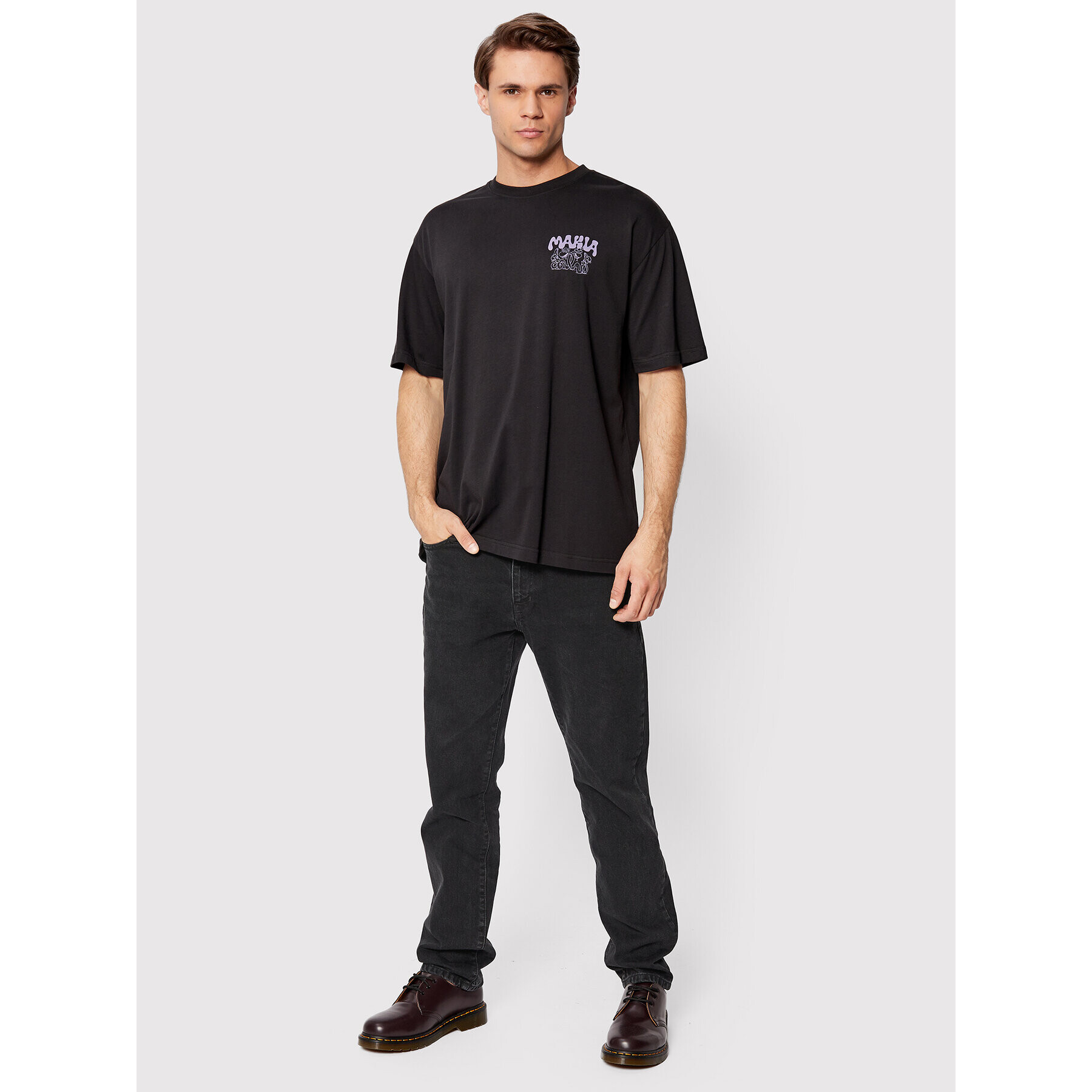 Makia Тишърт MAURI KUNNAS Snakes U21013 Черен Relaxed Fit - Pepit.bg