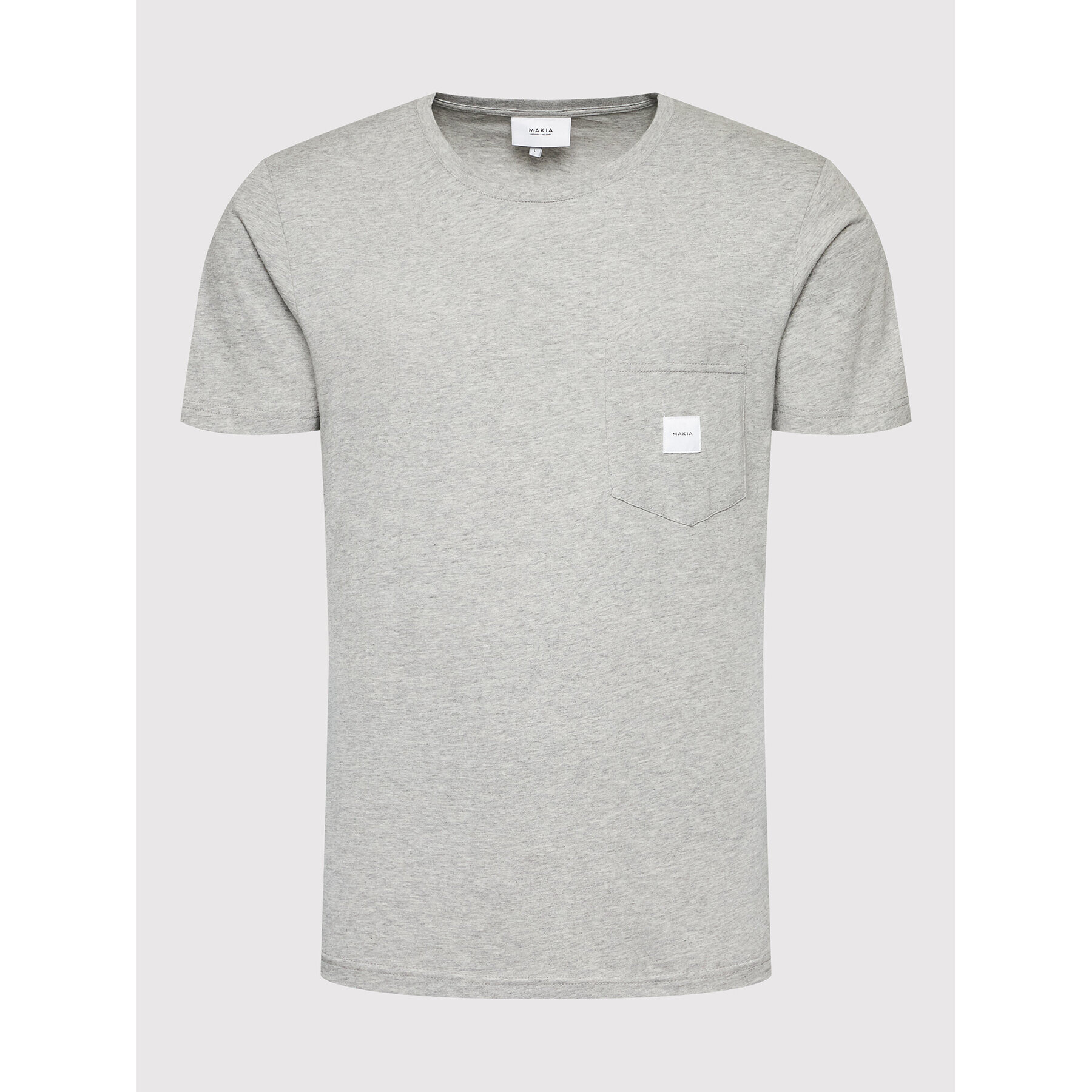 Makia Тишърт Square Pocket M24041 Сив Regular Fit - Pepit.bg