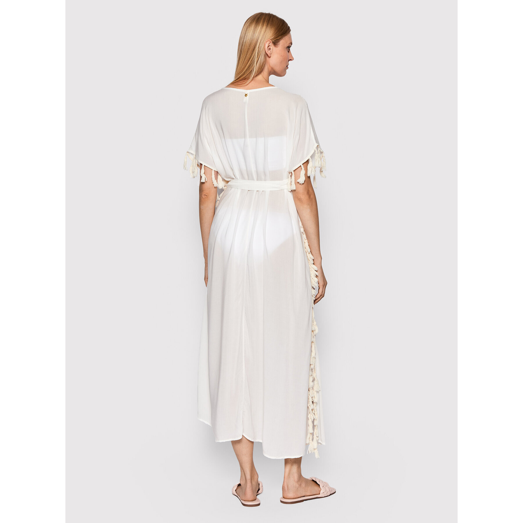 Malai Кимоно Roseland C65002 Бял Regular Fit - Pepit.bg