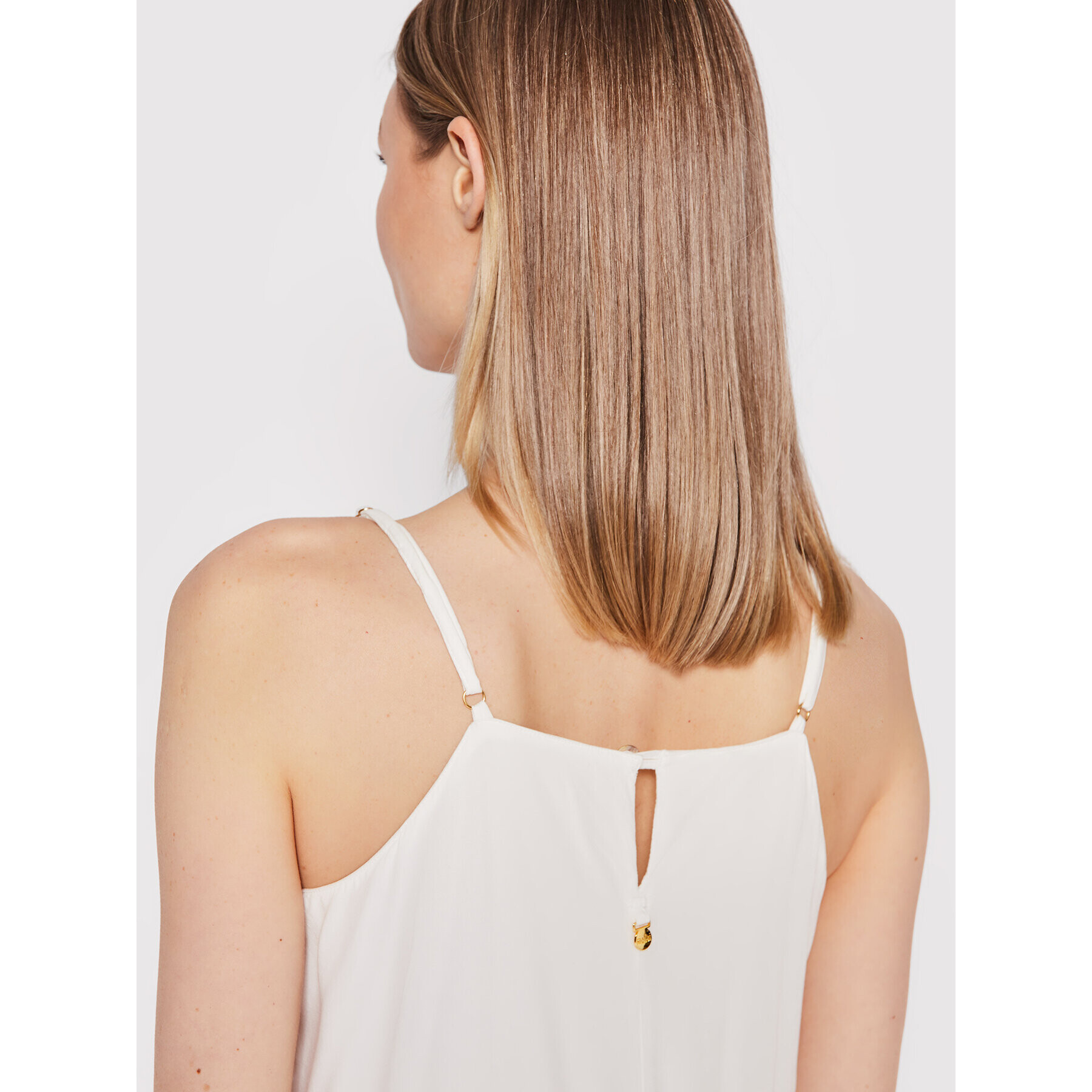 Malai Лятна рокля Riot C88002 Бял Regular Fit - Pepit.bg