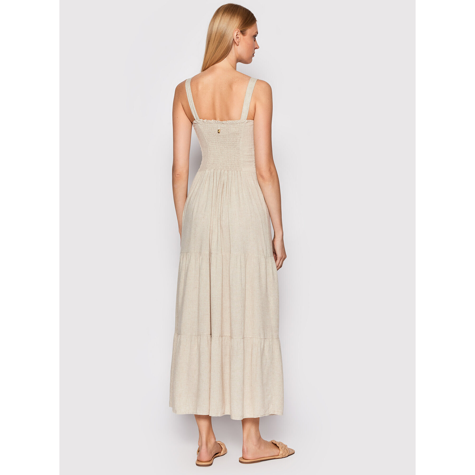 Malai Лятна рокля Natural Lia C96119 Бежов Regular Fit - Pepit.bg