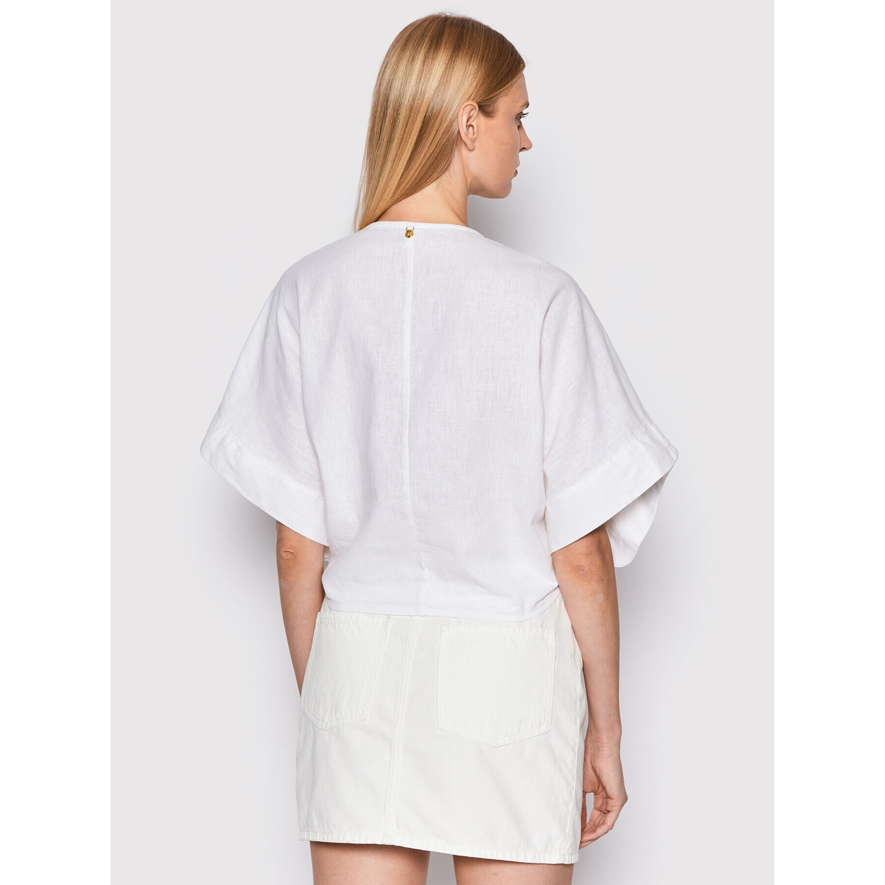 Malai Риза Sienna C95002 Бял Relaxed Fit - Pepit.bg