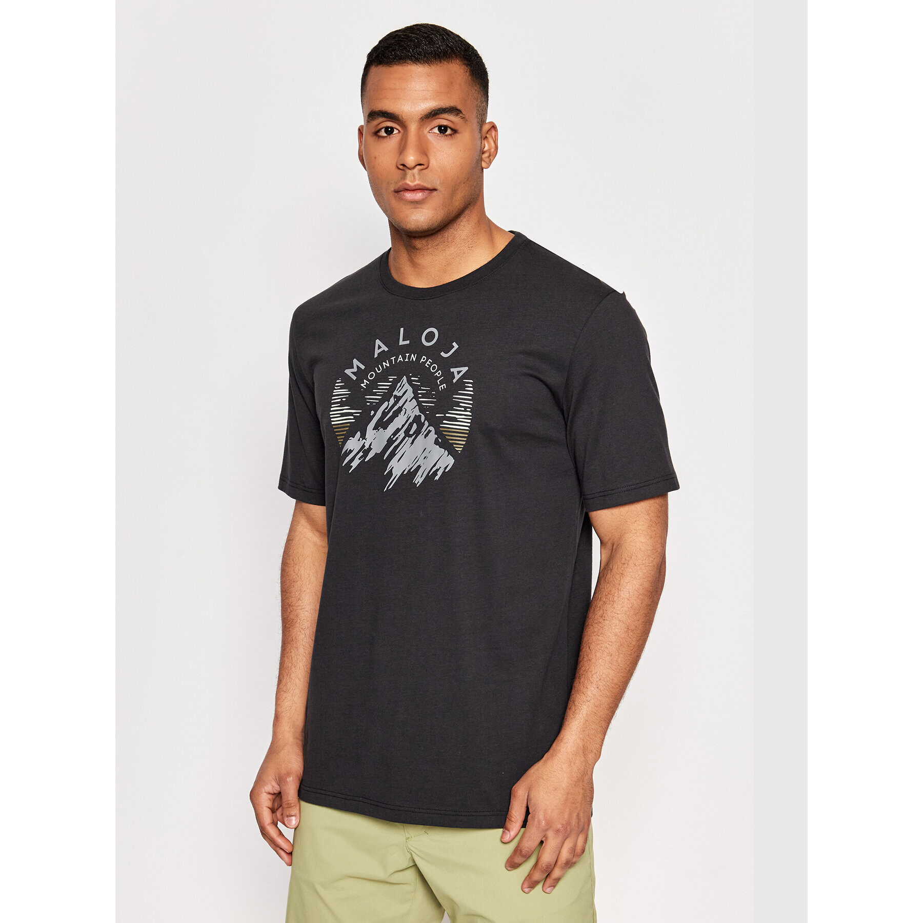 Maloja Тишърт Belluno M. 33502-1-0817 Черен Relaxed Fit - Pepit.bg