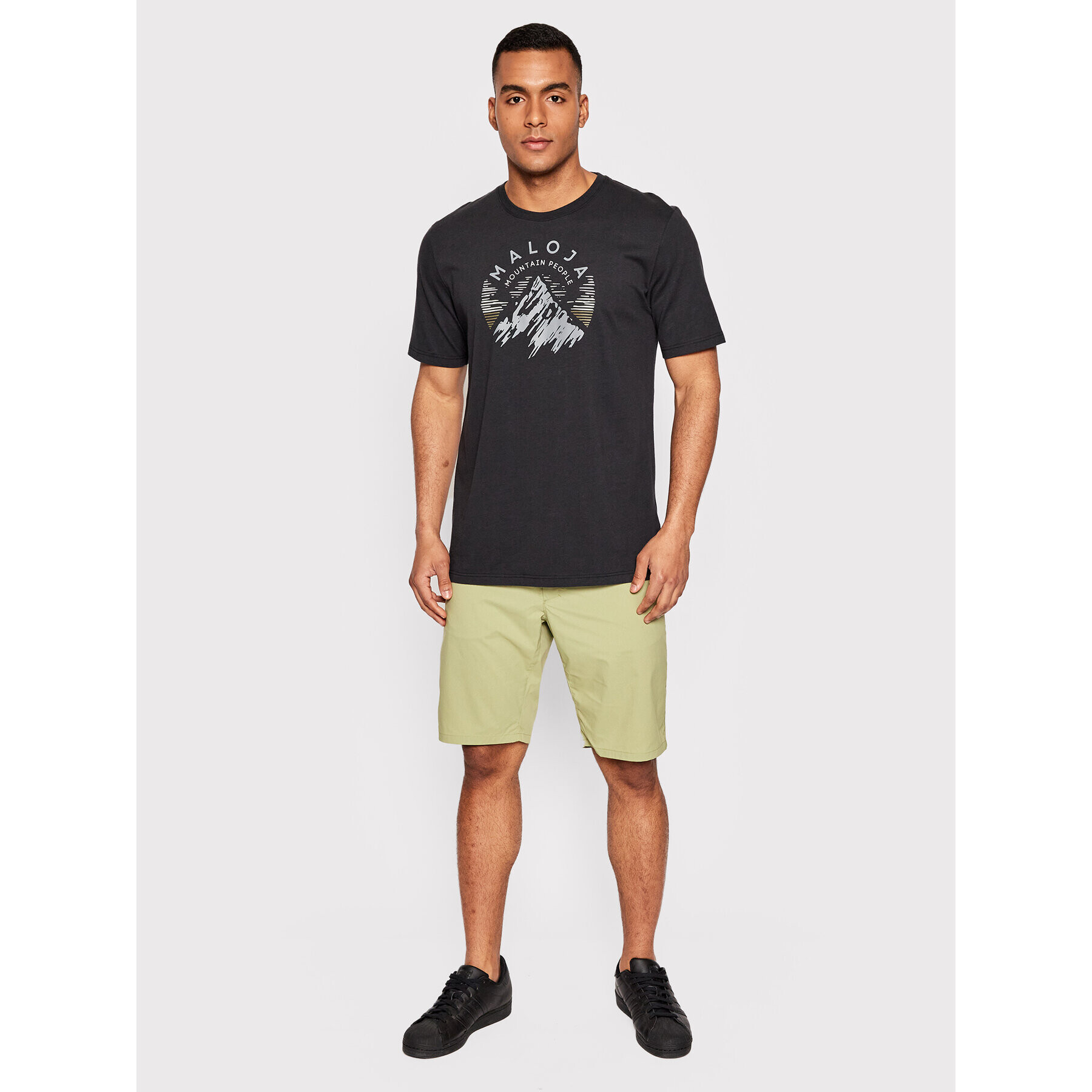 Maloja Тишърт Belluno M. 33502-1-0817 Черен Relaxed Fit - Pepit.bg