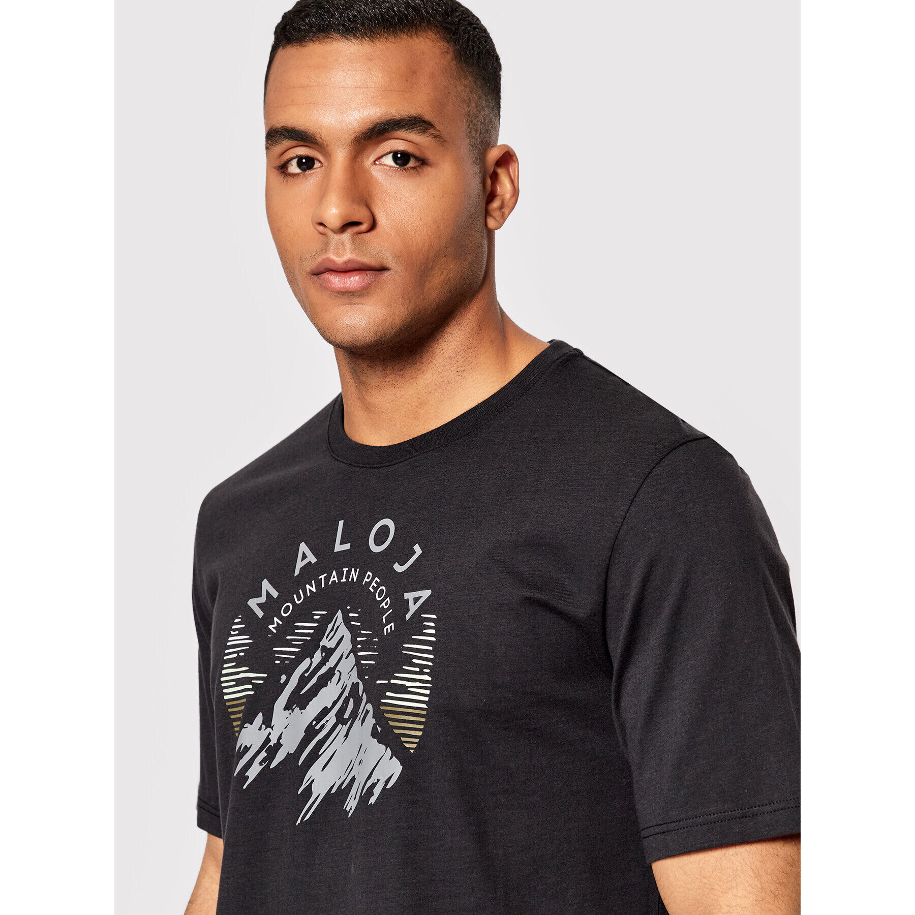 Maloja Тишърт Belluno M. 33502-1-0817 Черен Relaxed Fit - Pepit.bg