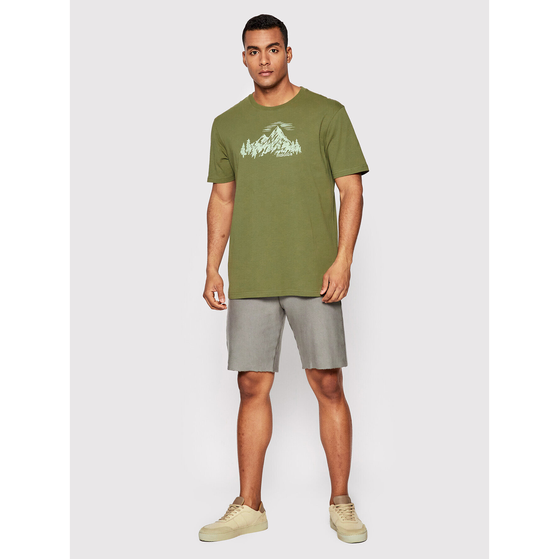 Maloja Тишърт BrixenM. 33503-1-0560 Зелен Regular Fit - Pepit.bg