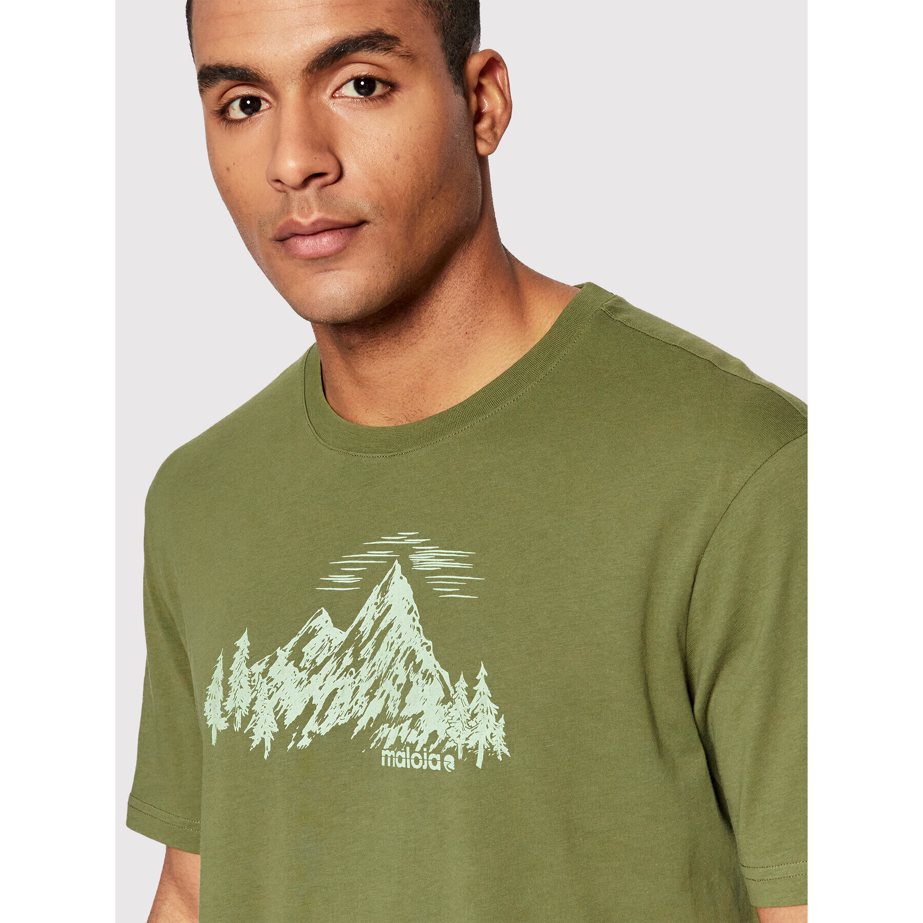 Maloja Тишърт BrixenM. 33503-1-0560 Зелен Regular Fit - Pepit.bg