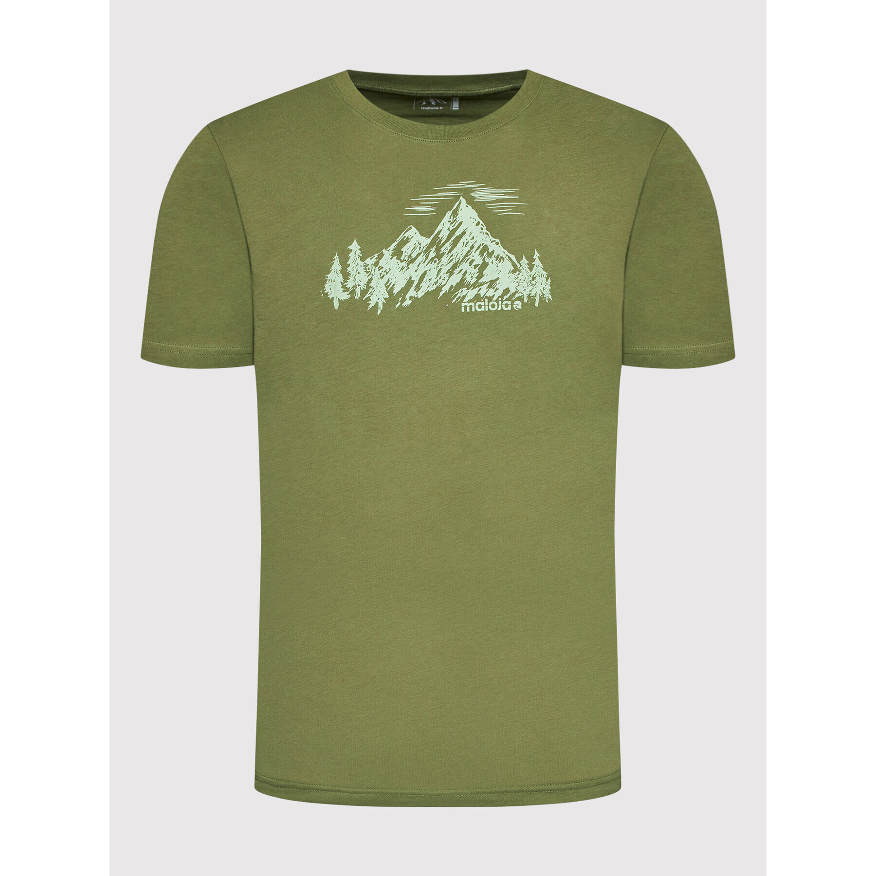 Maloja Тишърт BrixenM. 33503-1-0560 Зелен Regular Fit - Pepit.bg