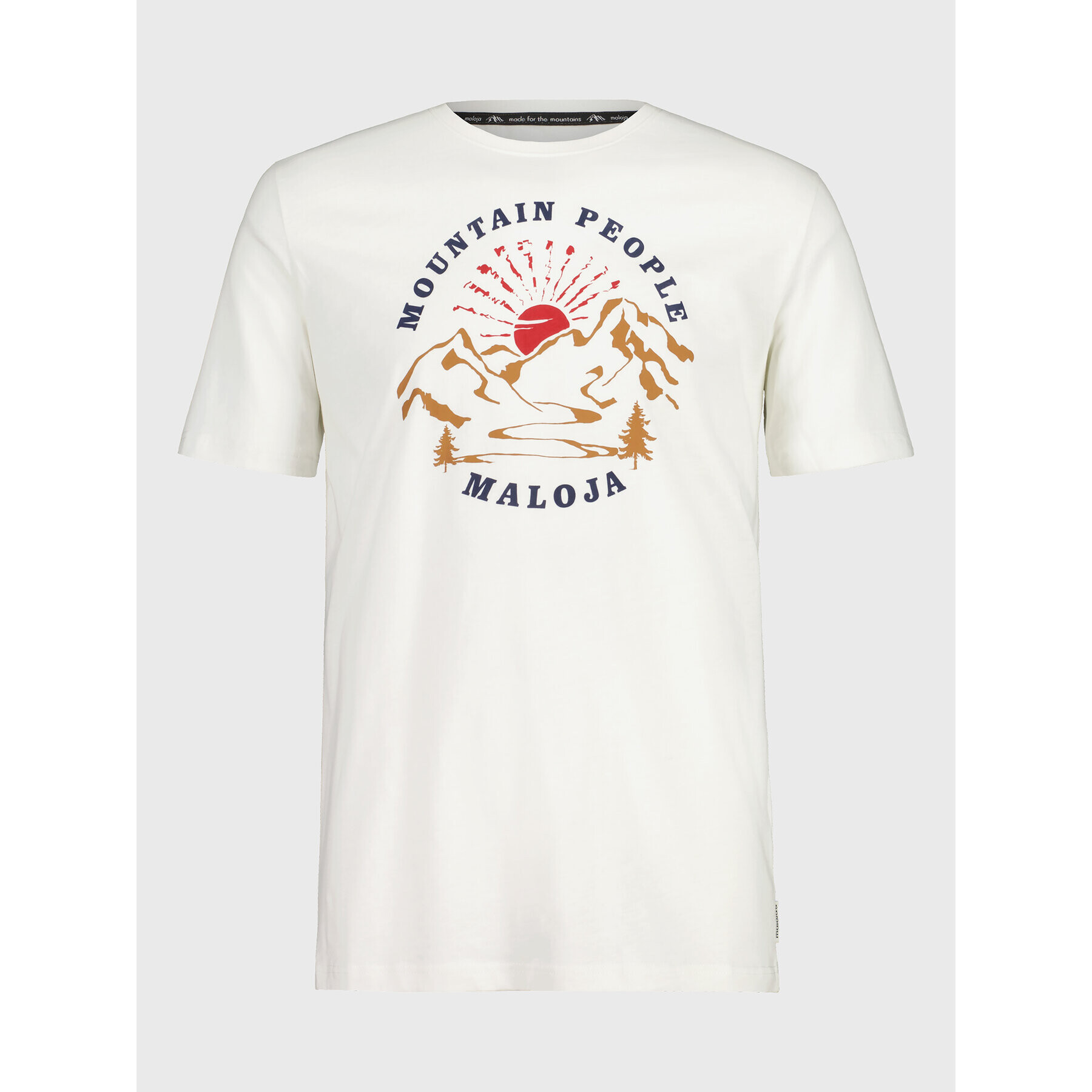 Maloja Тишърт KapfM. 35502-1-8585 Бял Regular Fit - Pepit.bg