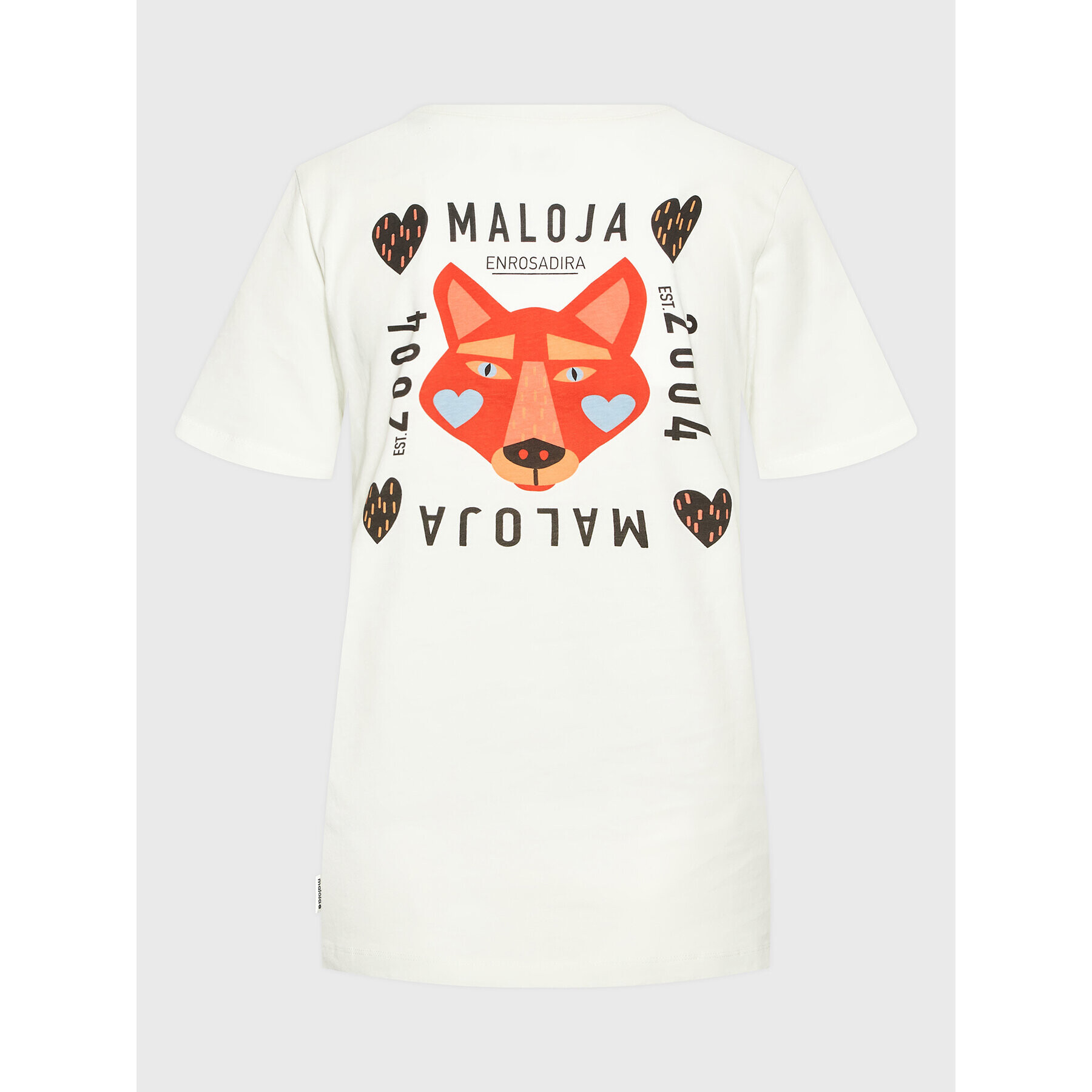 Maloja Тишърт Planbellm 34405-1-8585 Бял Regular Fit - Pepit.bg