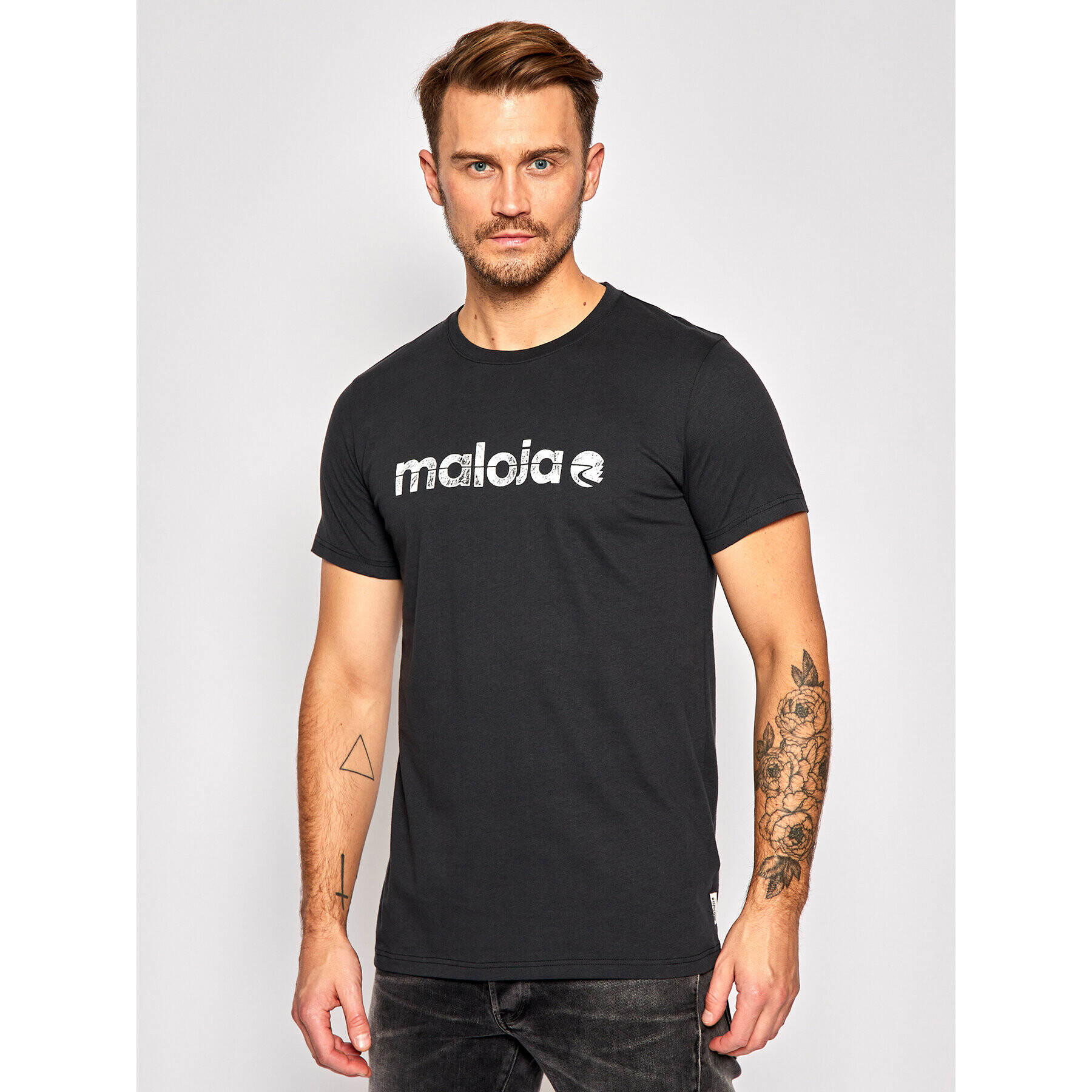 Maloja Тишърт SarpangM. 30501-1-0817 Черен Regular Fit - Pepit.bg