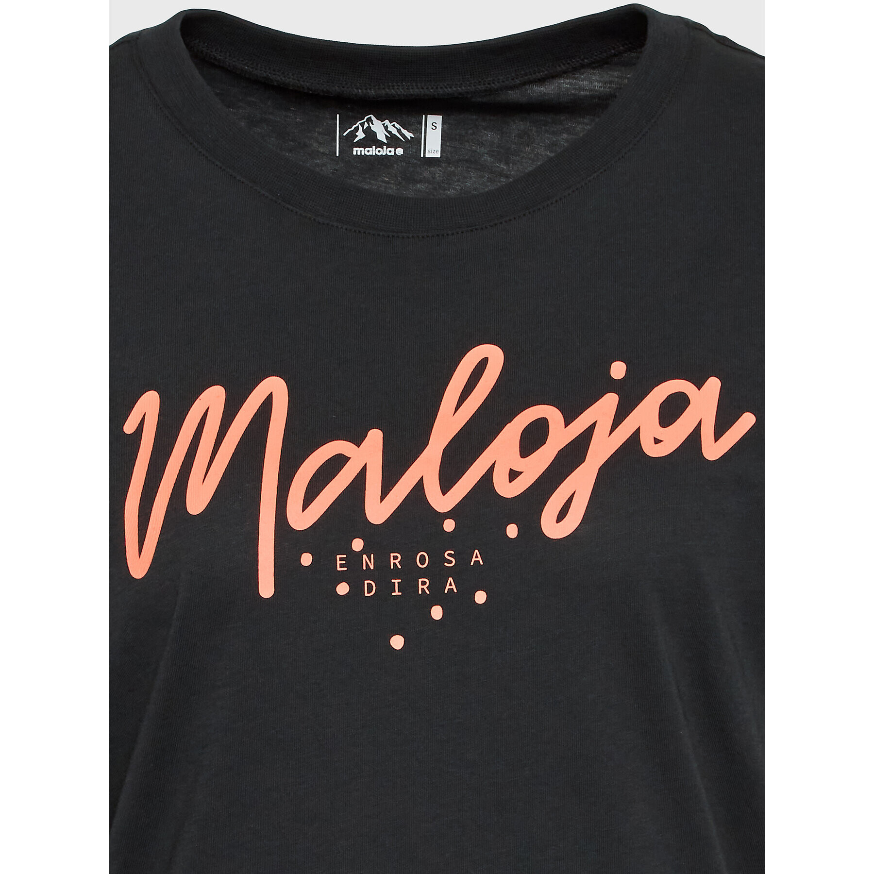 Maloja Тишърт Vogelbeerem 34403-1-0817 Черен Regular Fit - Pepit.bg