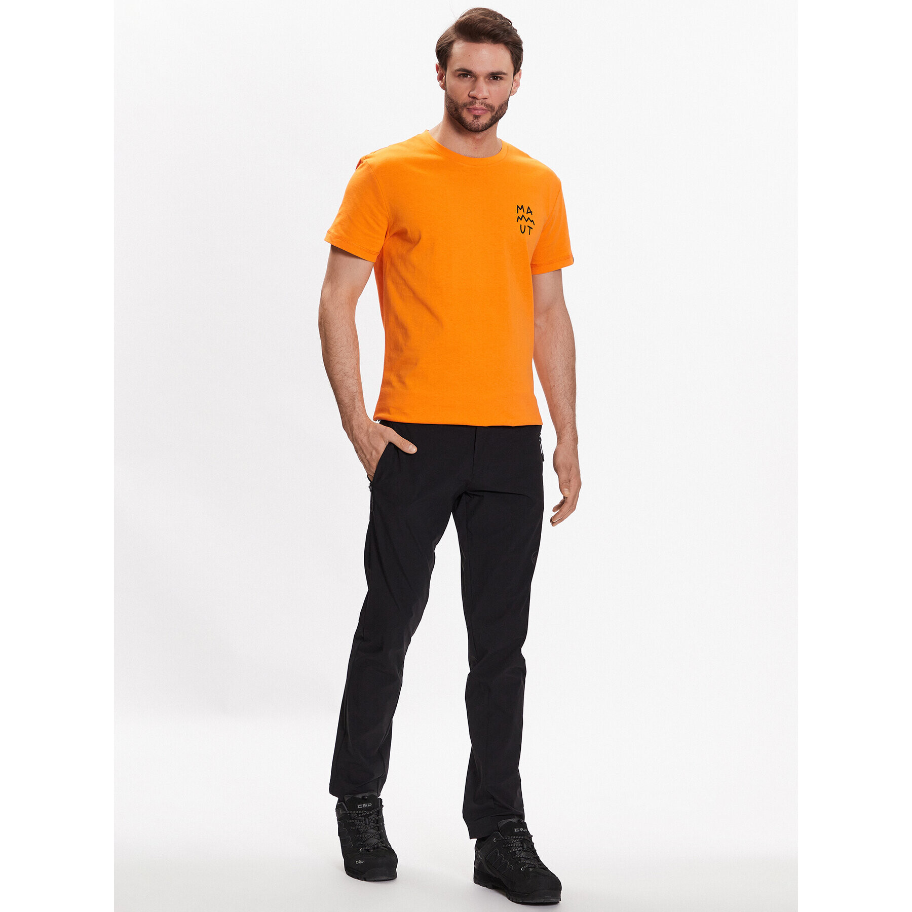 Mammut Тишърт 1017-05210 Оранжев Regular Fit - Pepit.bg